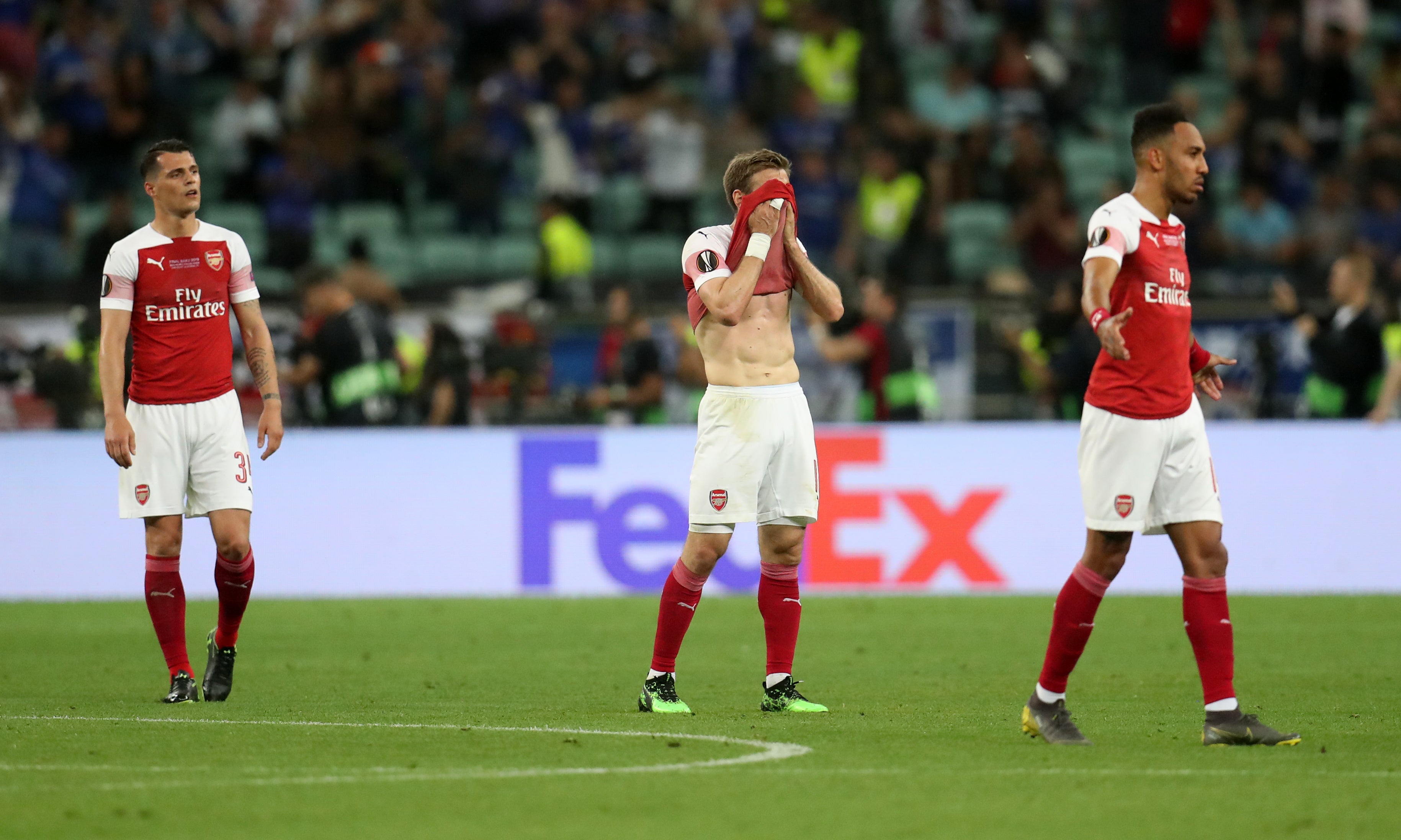 Arsenal were bereft after losing the 2019 Europa League final to Chelsea