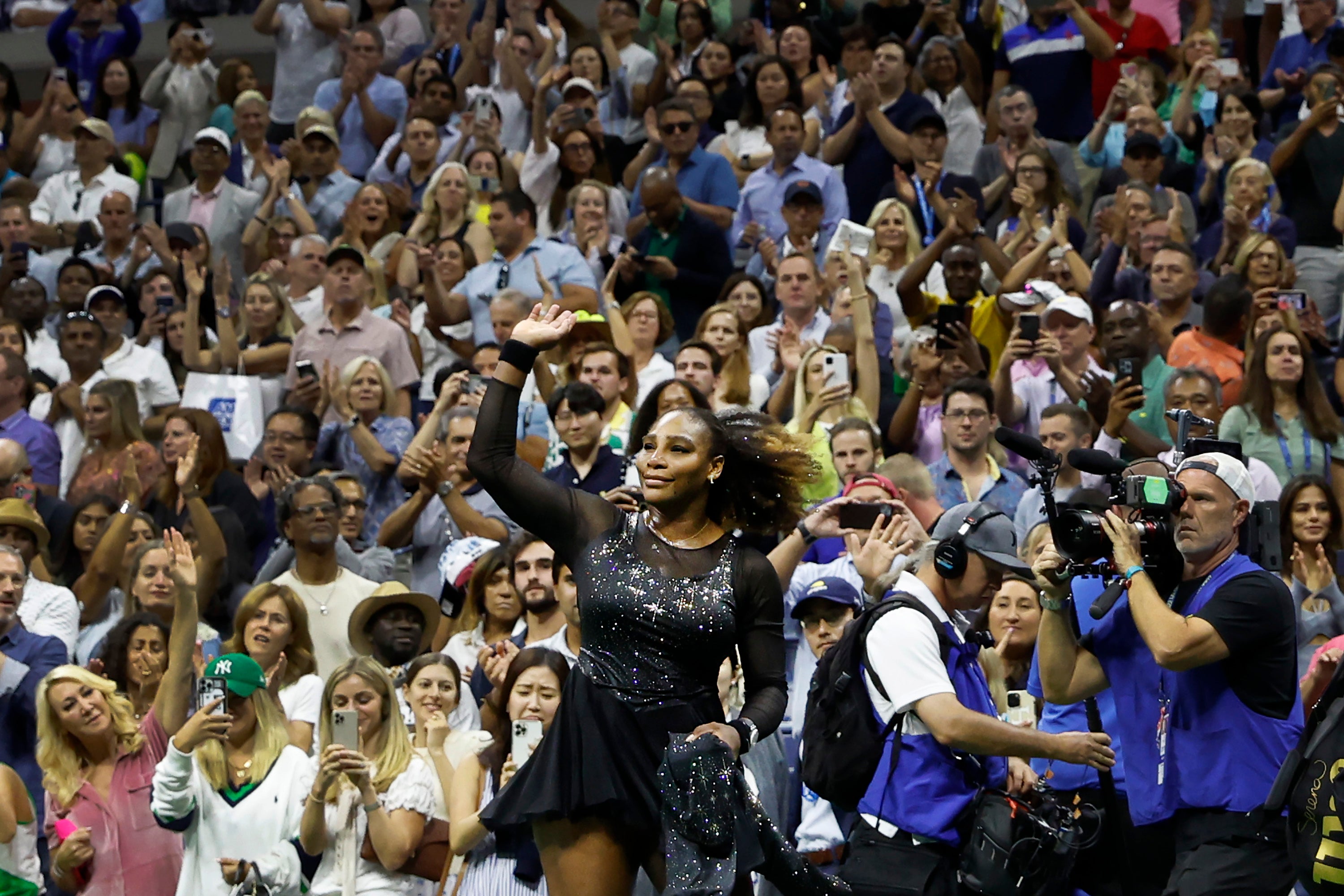 Williams’s last pro outing was a US Open third-round defeat in 2022