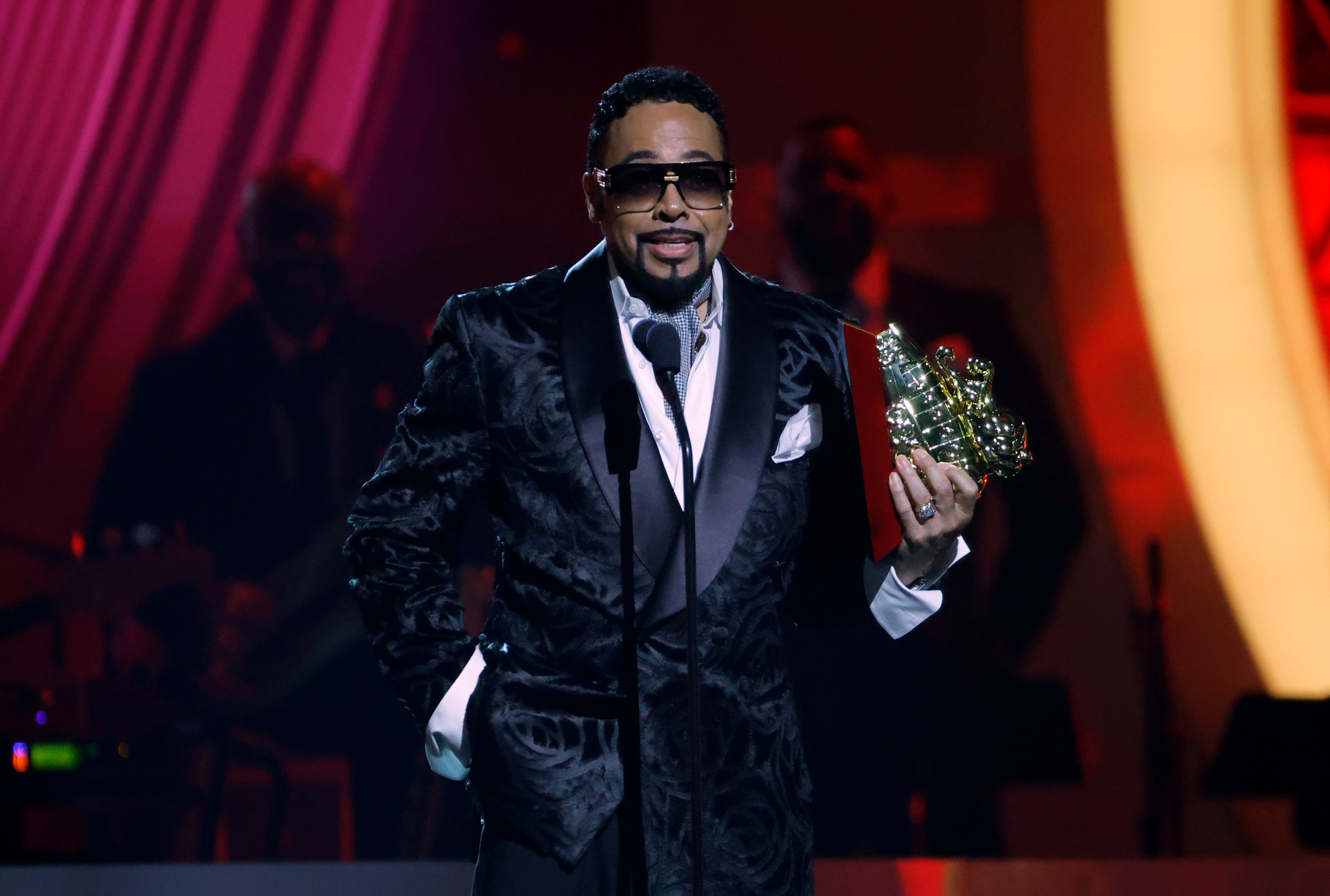‘It’s a no for me,’ Morris Day wrote on Instagram. Pictured here, he accepts The Legend Award onstage during the 2022 Soul Train Awards in Las Vegas, Nevada
