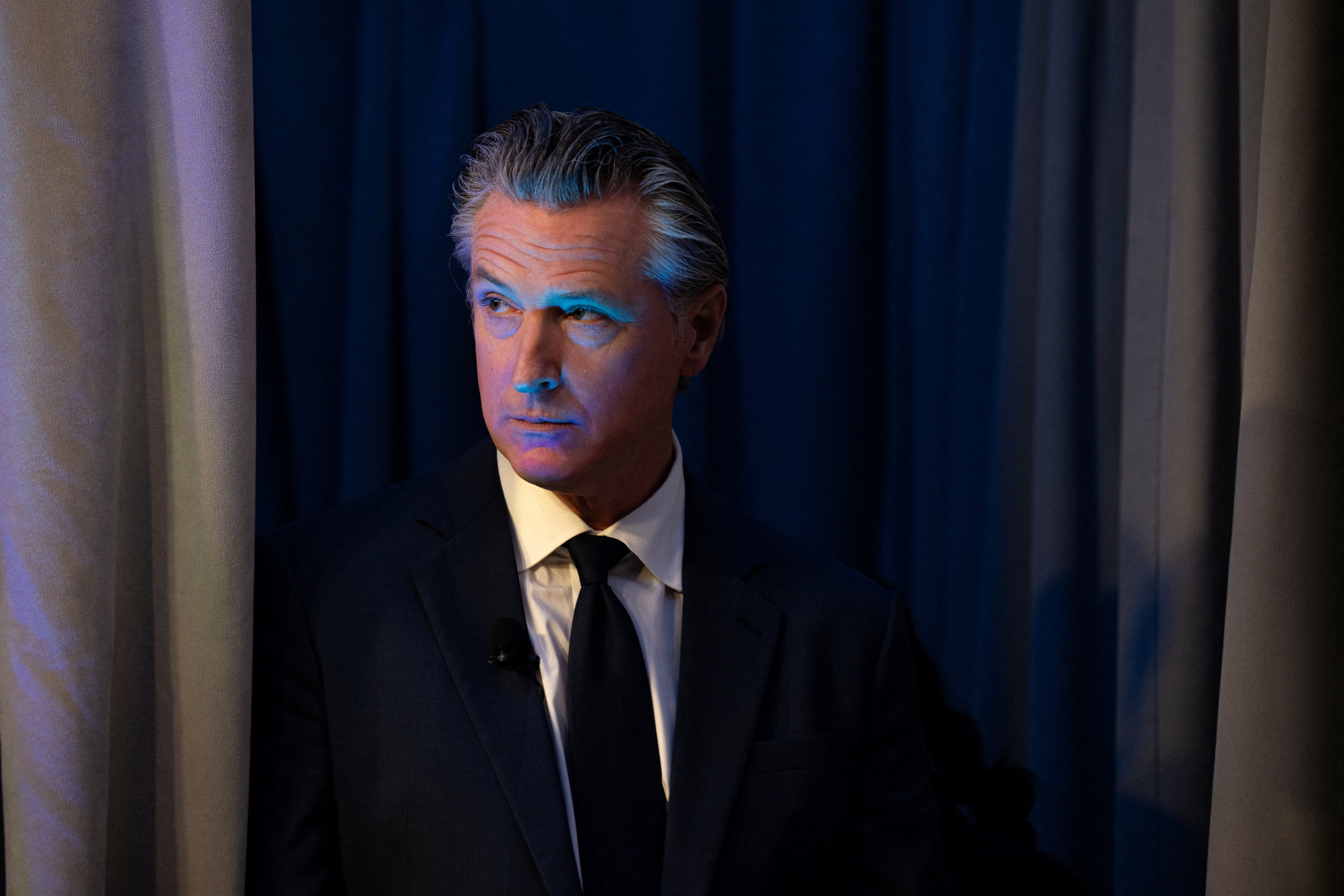 Newsom, a Democratic Governor, said anyone in the state of California who accepts money from the $1.8 billion fund would face steep taxes