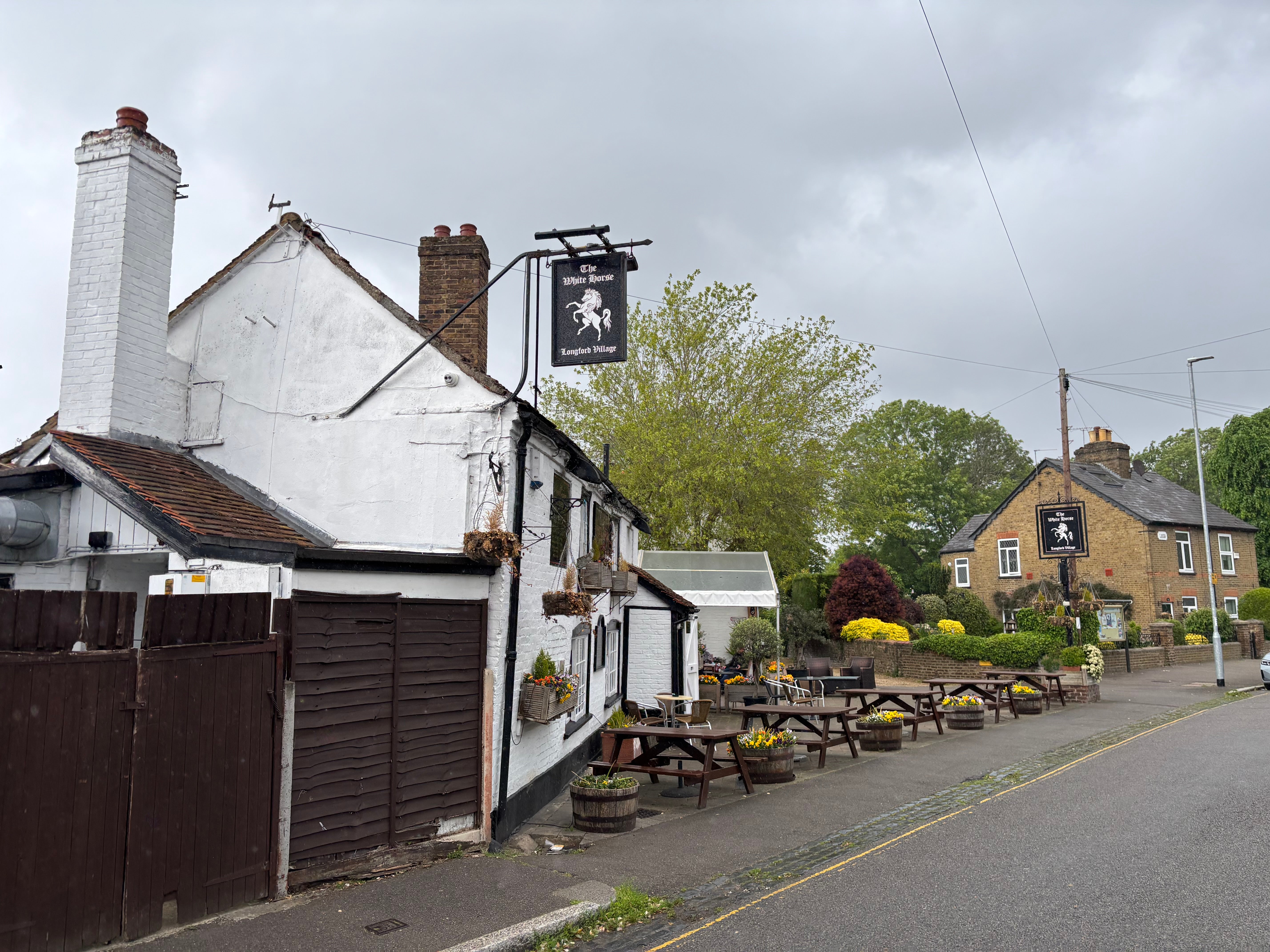 The White Horse is Longford's one remaining pub