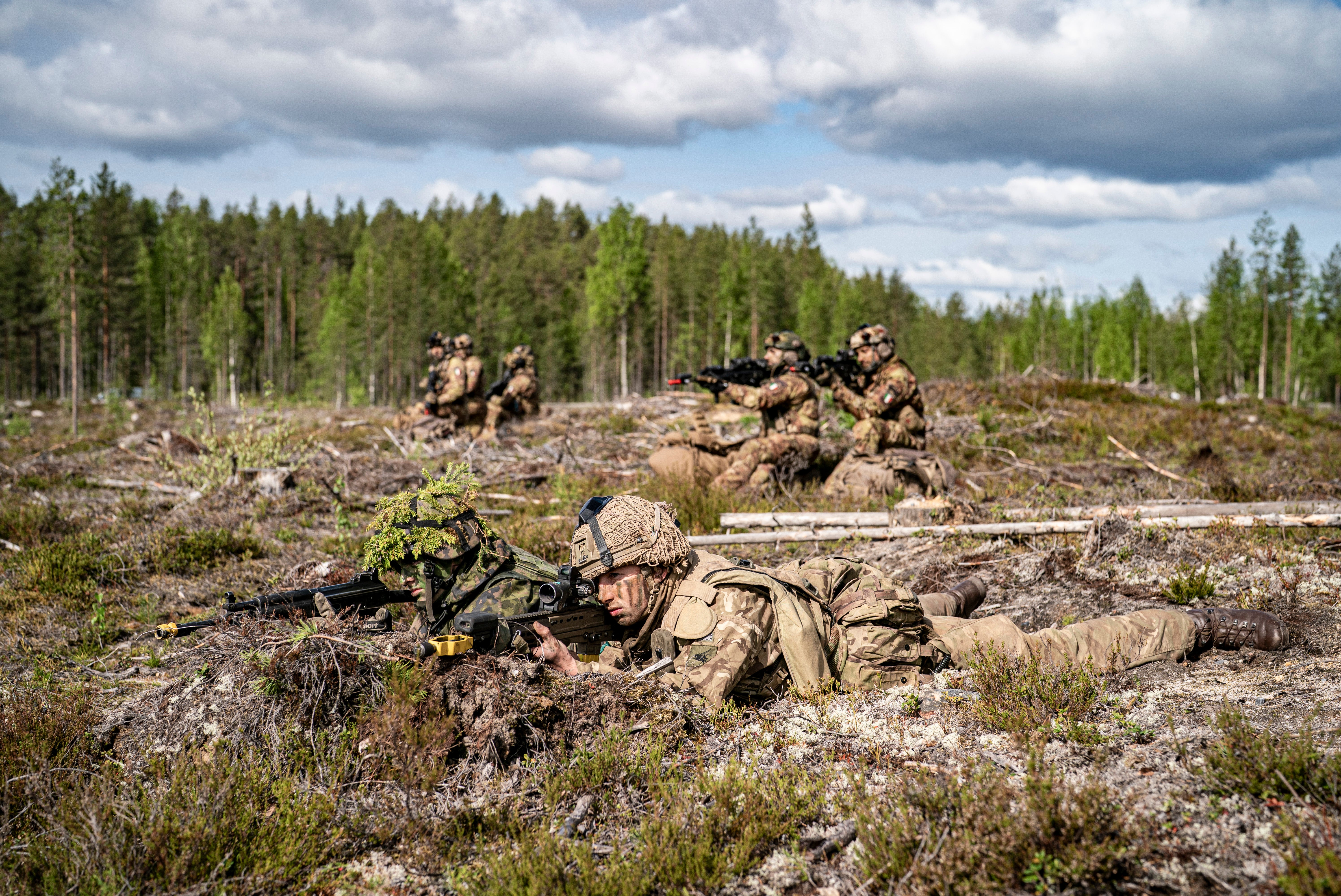 Nato troops take part in Exercise Northern Star, led by the Finnish military