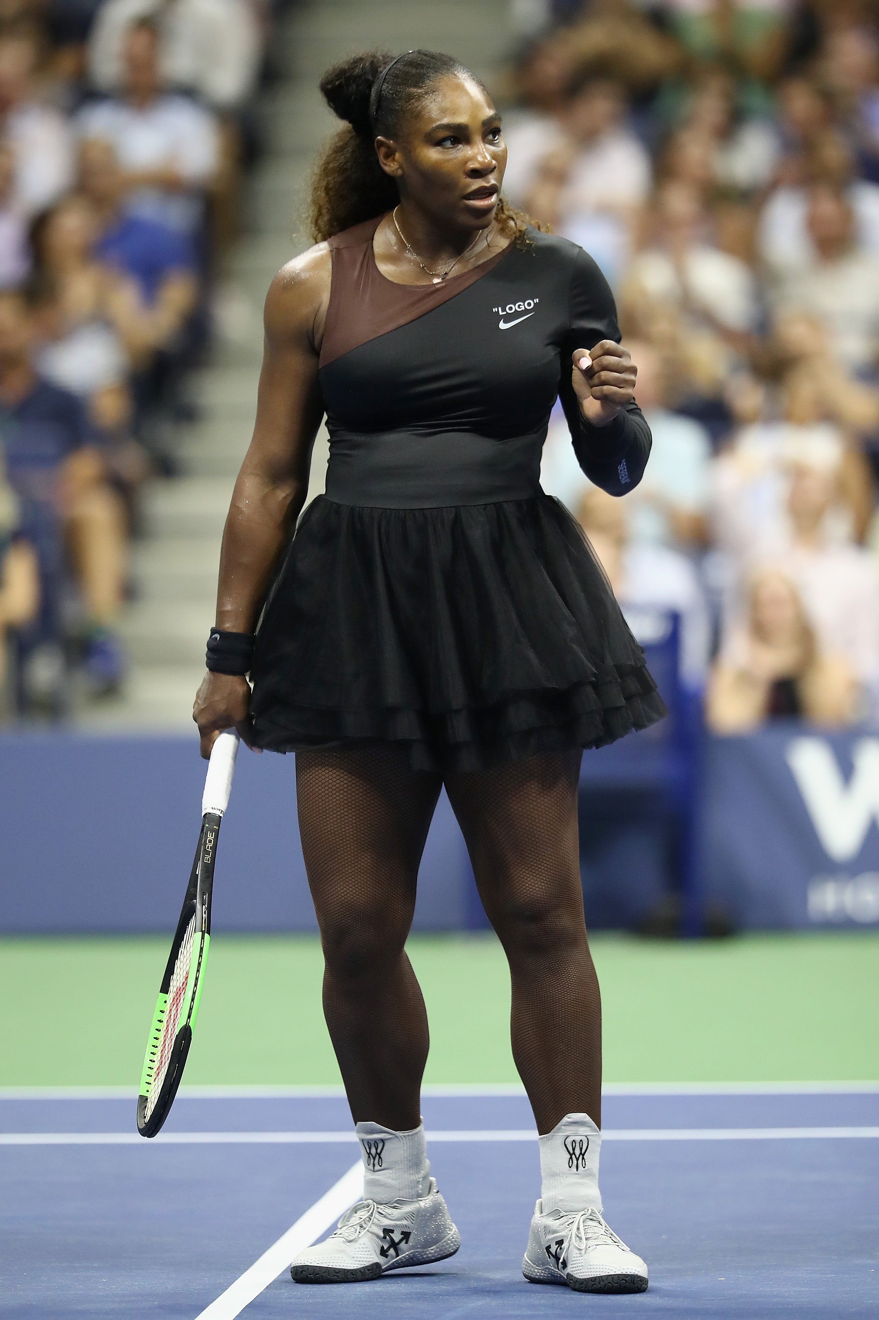 Pushing boundaries: Serena Williams, an inspiration to Osaka, in her tutu at the 2018 US Open (Getty)