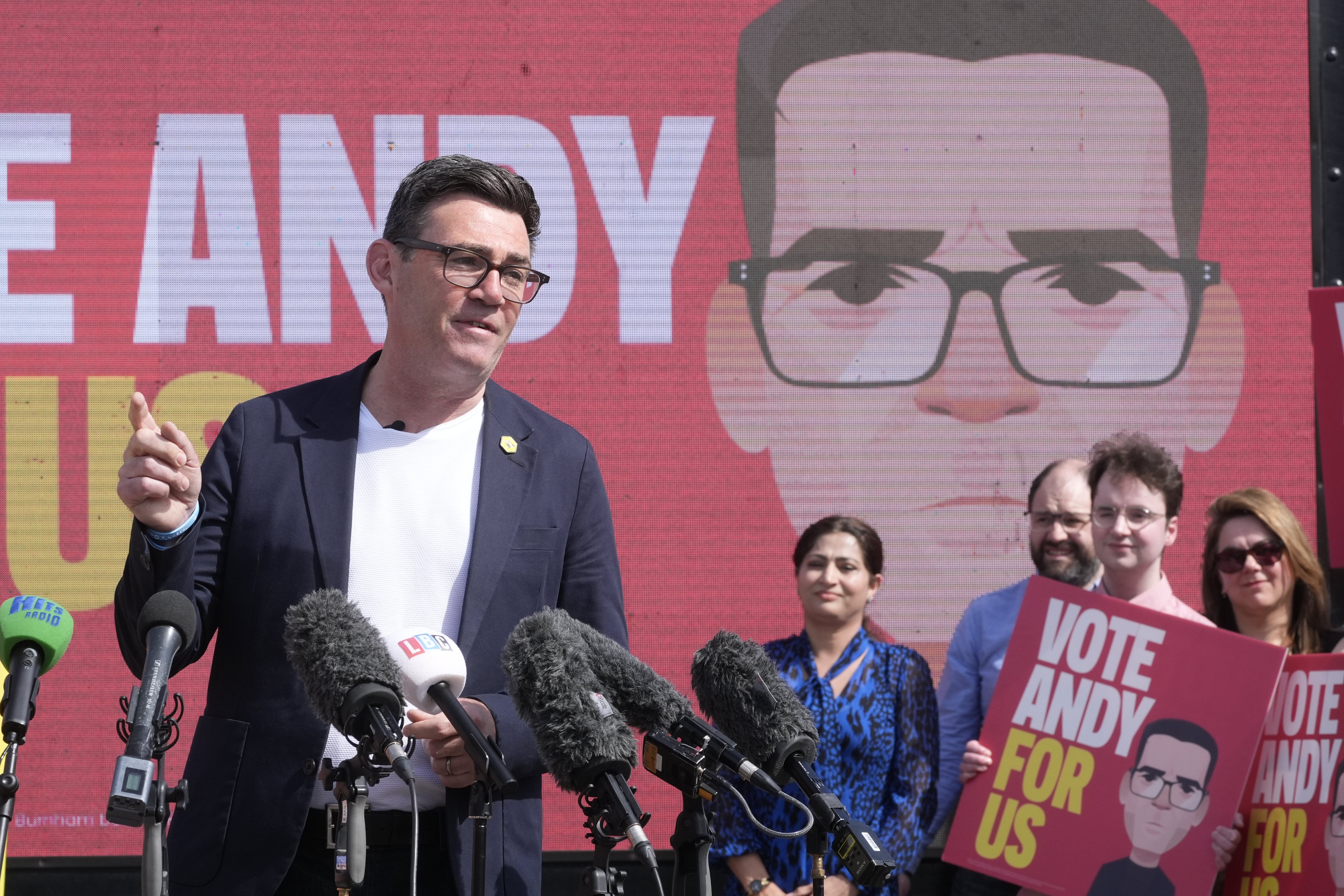 Greater Manchester mayor Andy Burnham, who served in Sir Tony’s government, criticised the essay for not mentioning inequality (Peter Byrne/PA) (PA Wire)