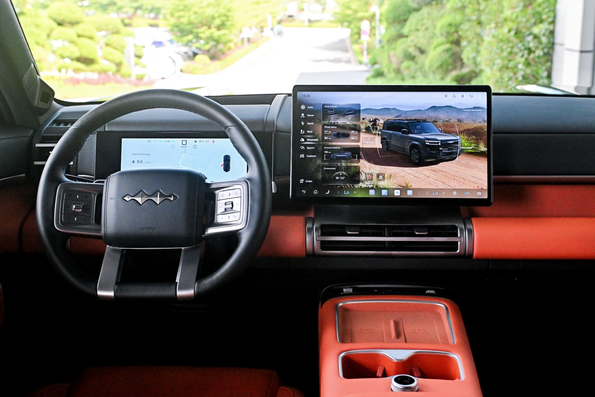 The BYD Ti7's touchscreen is one of the better ones found in Chinese-made models