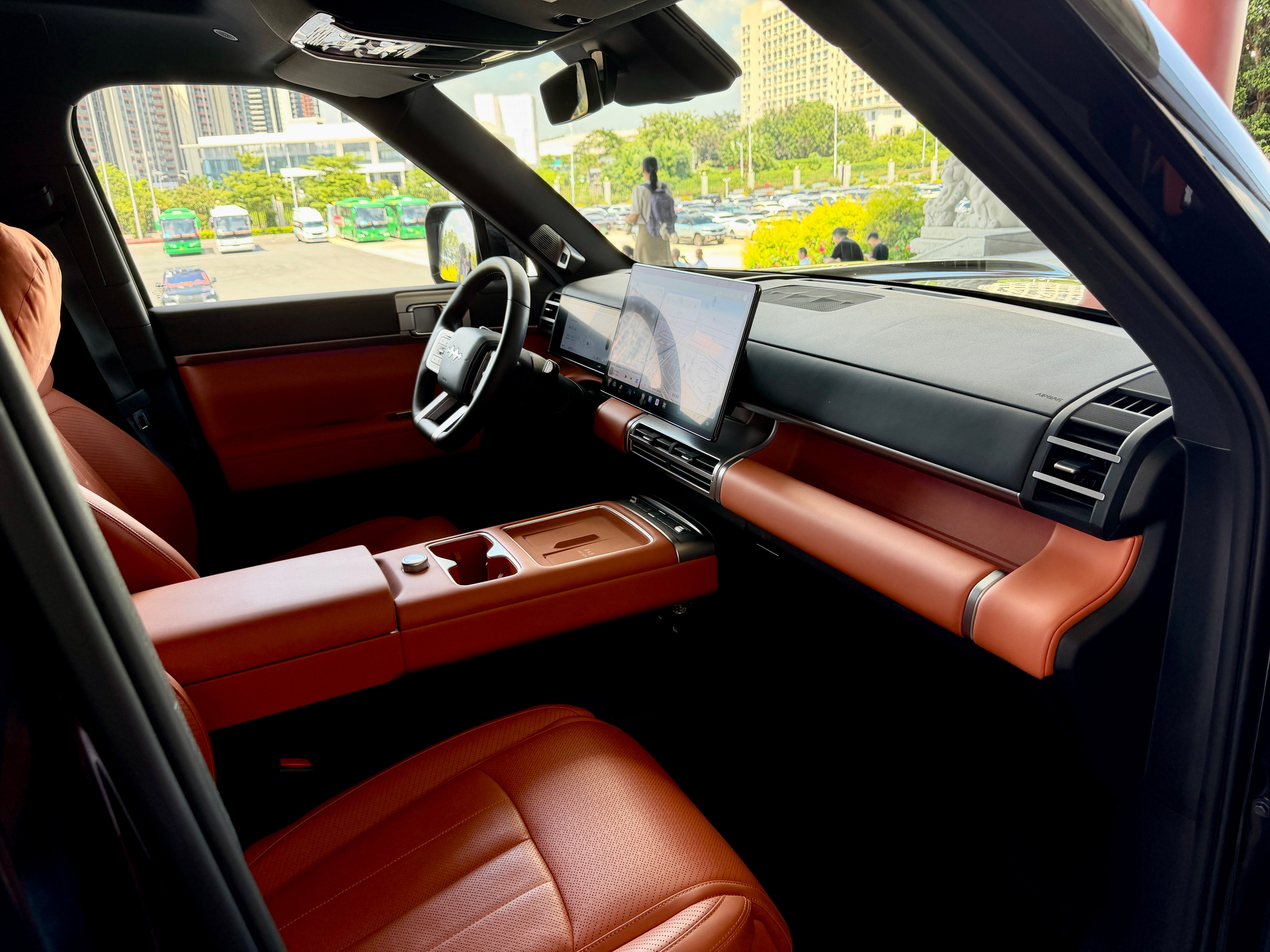 The BYD Ti7's touchscreen is one of the better ones found in Chinese-made models