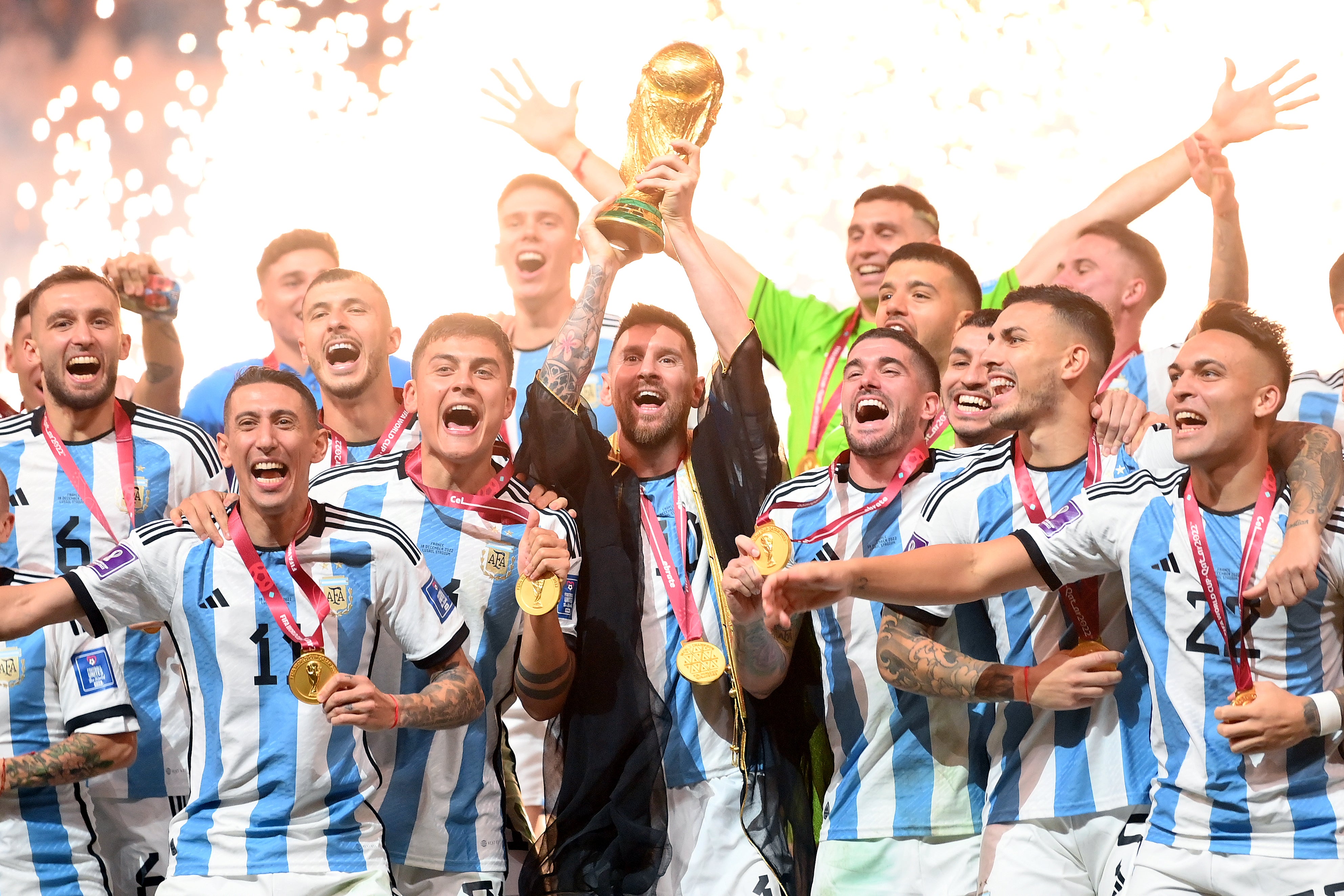 17 of the Argentina squad that won the 2022 World Cup return four years on (Getty)