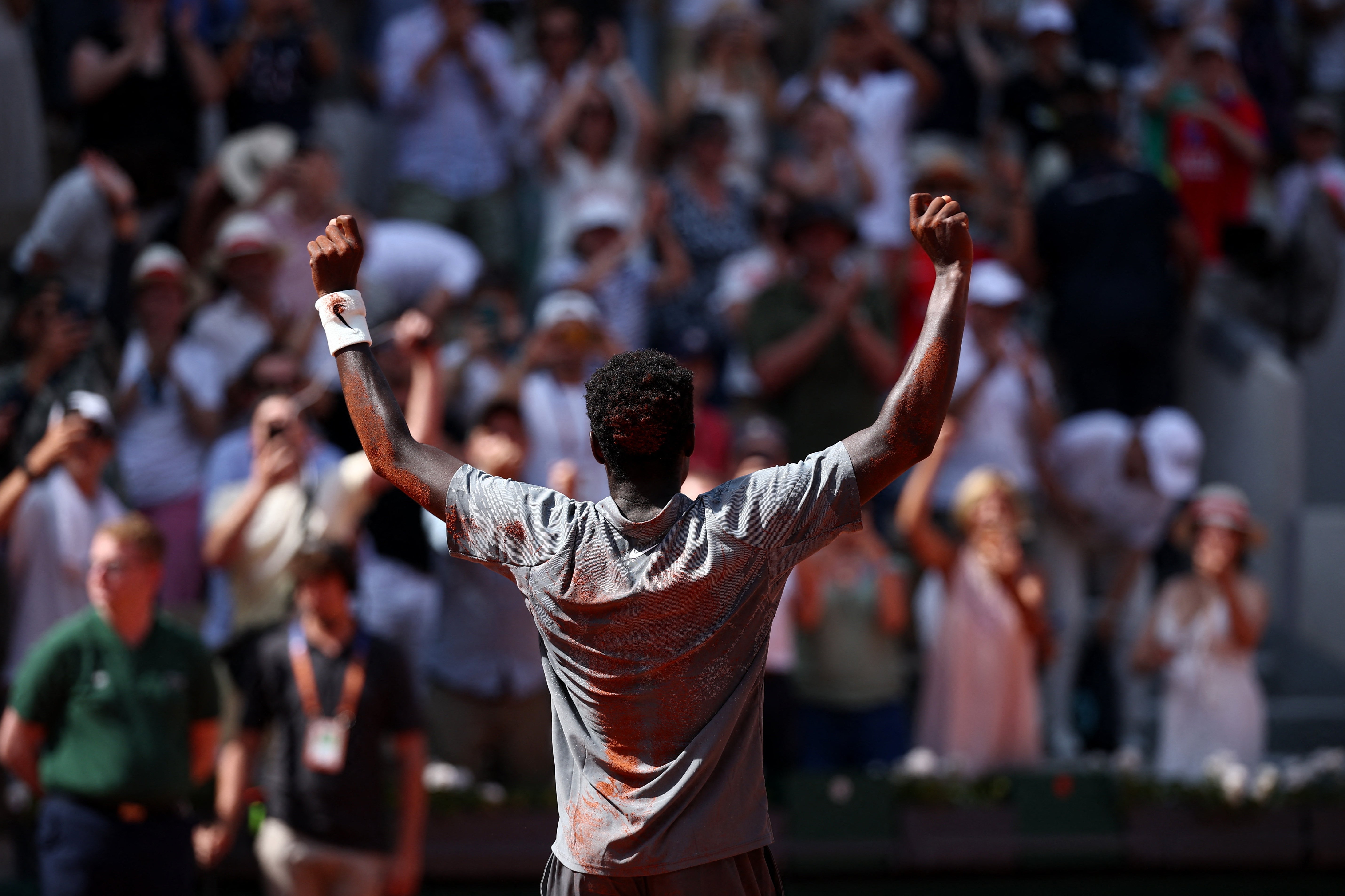 Moise Kouame drew on the support of a home crowd at Roland Garros (Reuters)