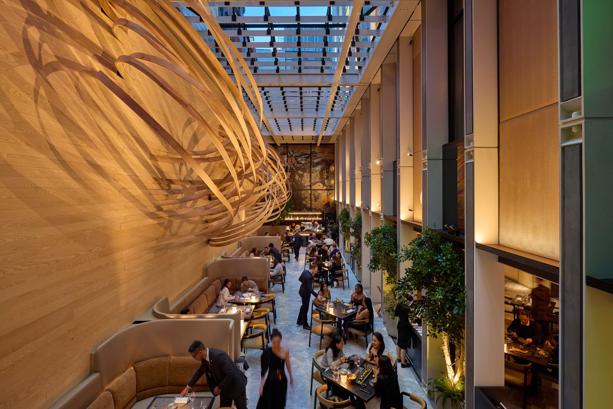 The Atrium restaurant serves European cuisine for breakfast and lunch