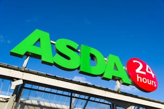 BM53NX Asda supermarket sign, England, Britain, UK