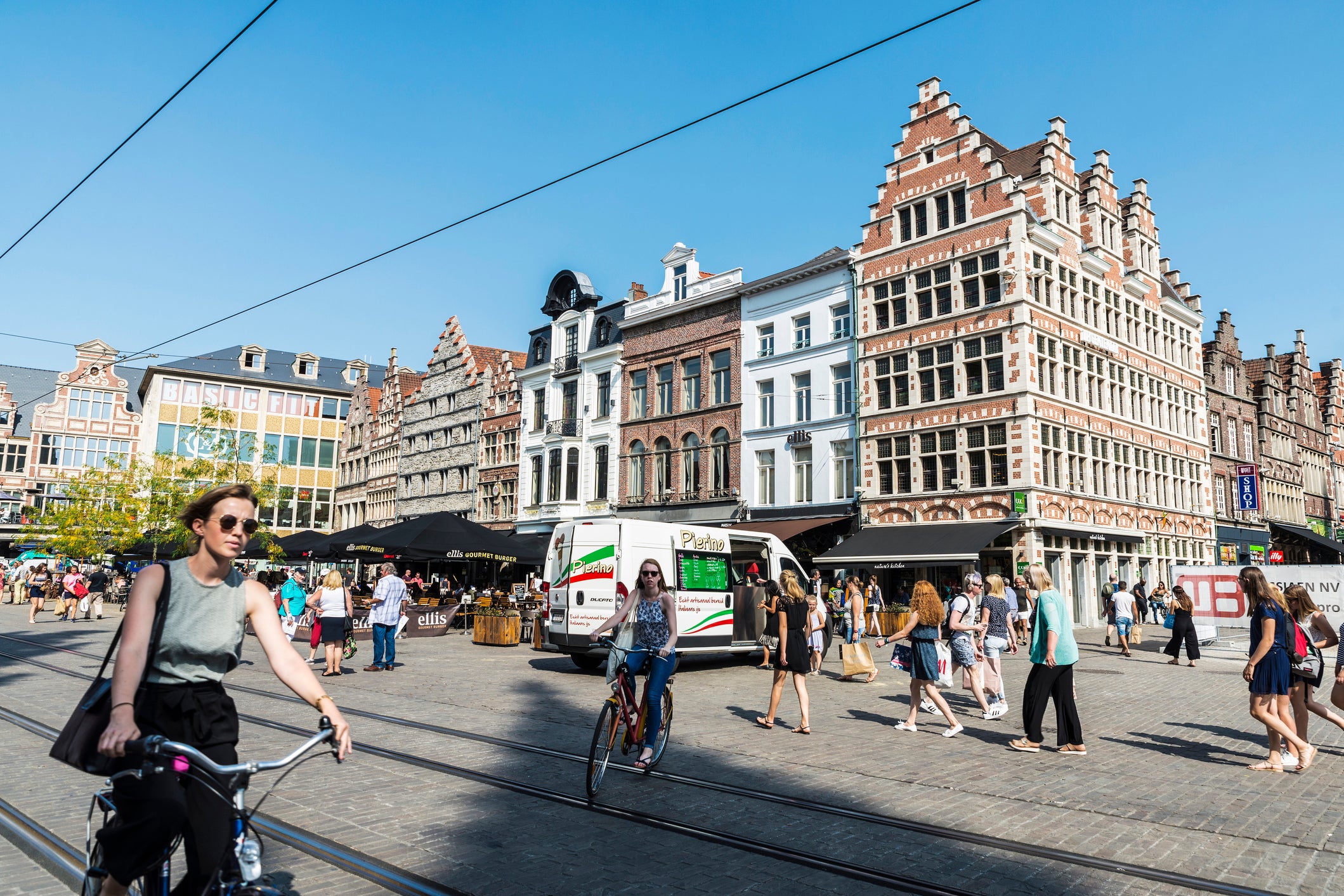 Cyclists have right of way over cars and there are separate cycle paths connecting every street in the city (Getty/iStock)
