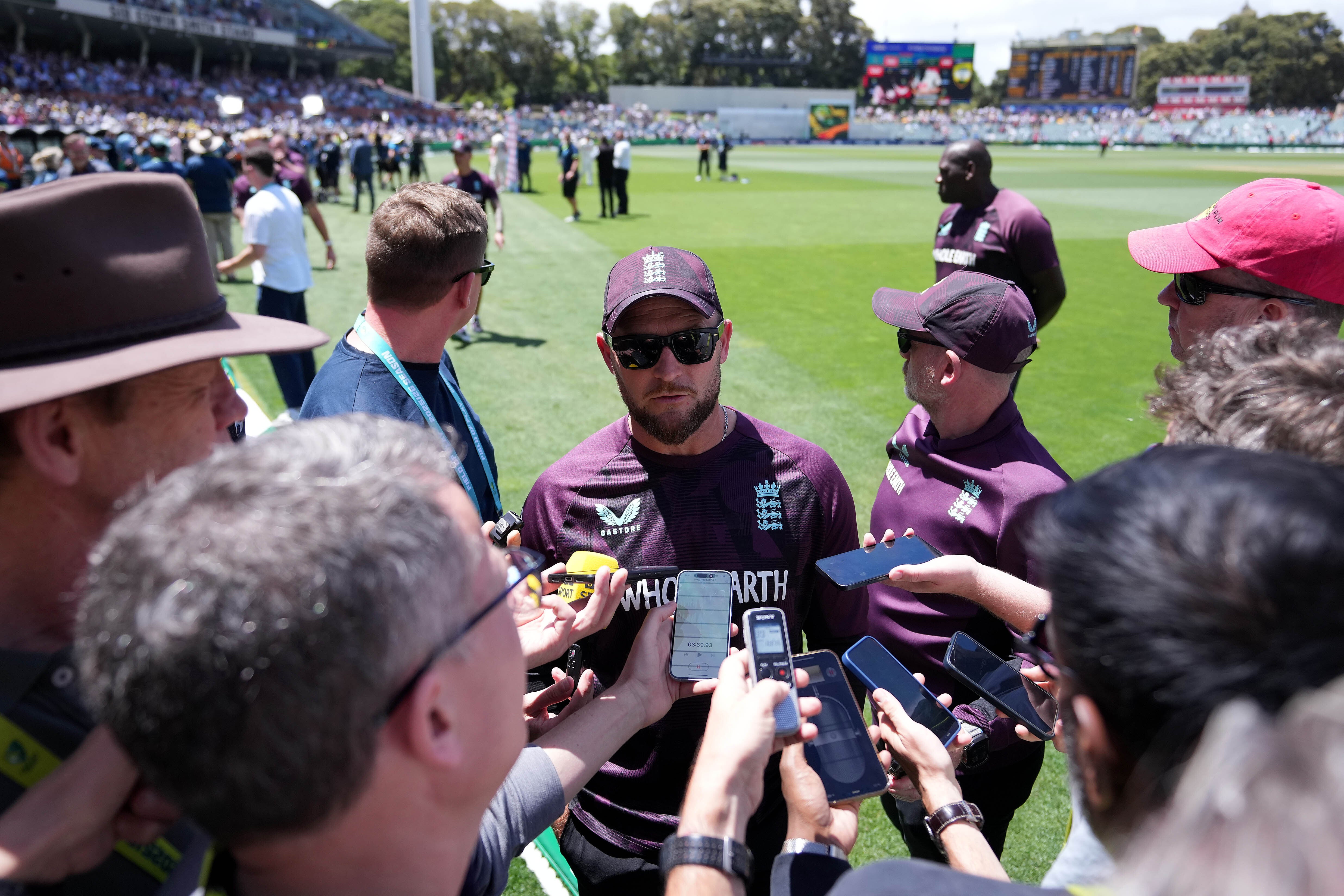 Brendon McCullum has laid out his blueprint for the future of England’s Test team (PA)
