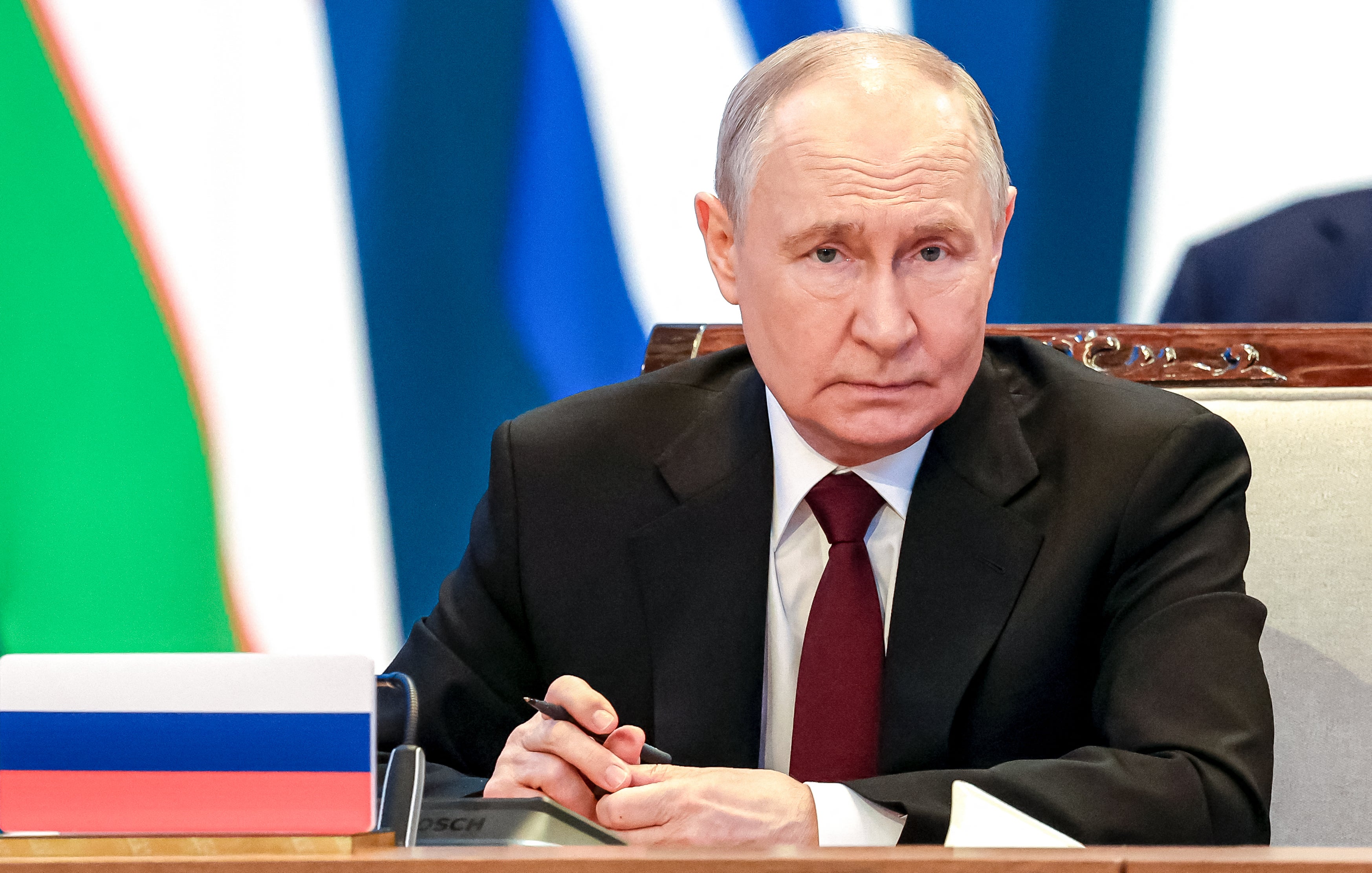 The Kremlin said Vladimir Putin had been made aware of the drone strike (AFP/Getty)