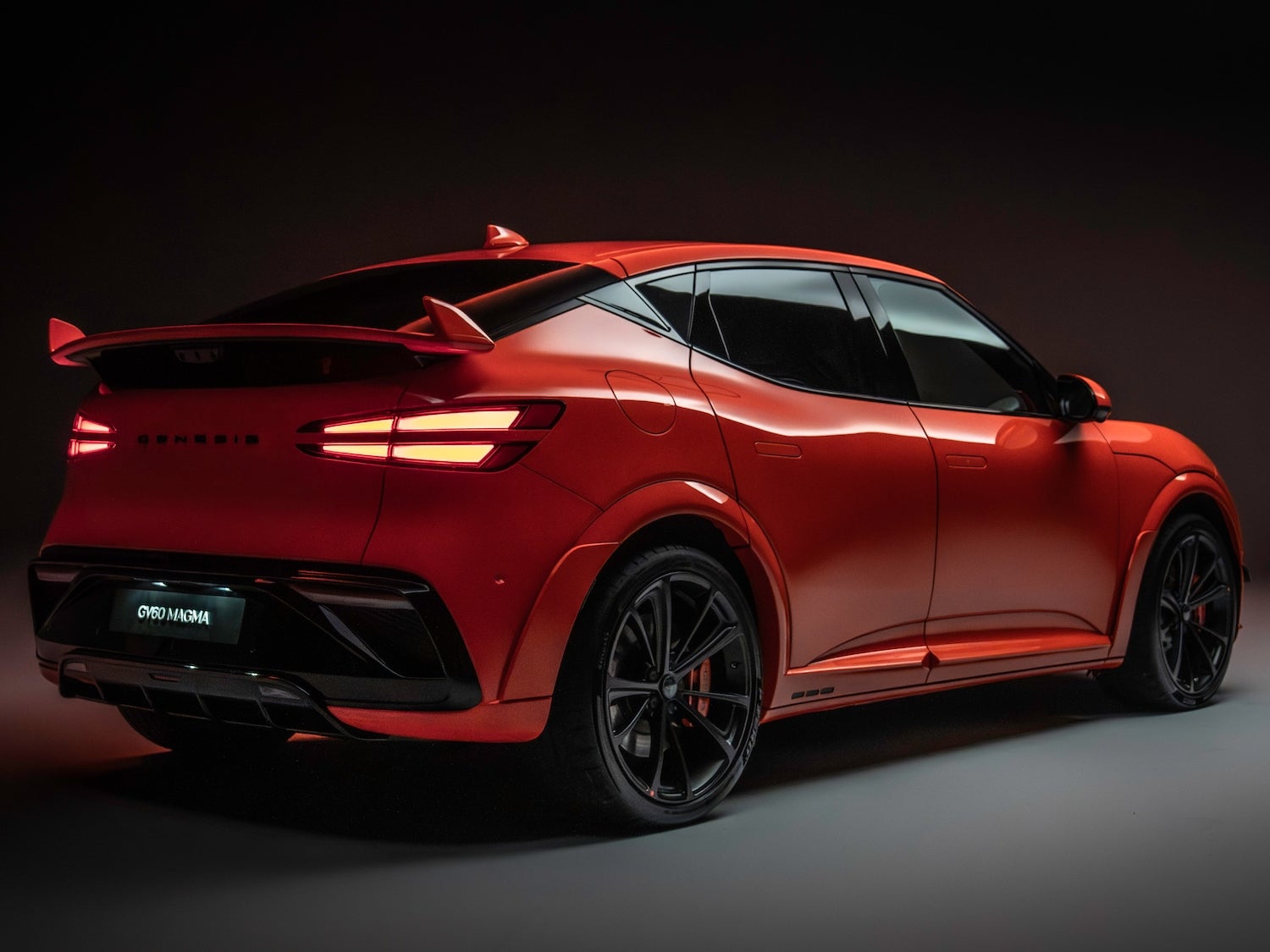 The Genesis GV60 Magma arrives just as the Korean brand starts to go sports car racing with its Magma brand (Genesis)