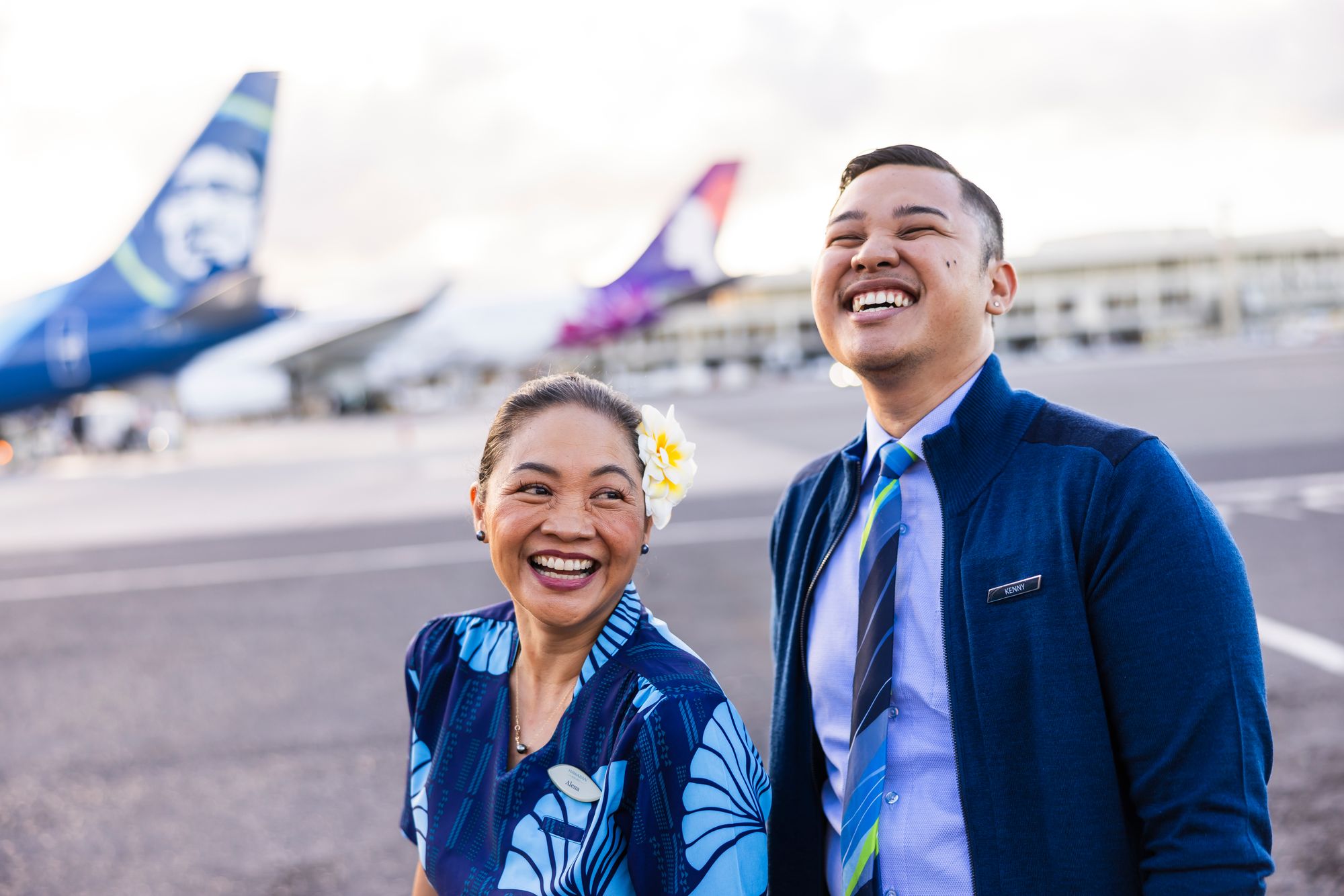 Hawaiian cultural elements such as lei and floral hairpieces remain permitted on any flights traveling directly to or from Hawaii, regardless of the branding on the aircraft