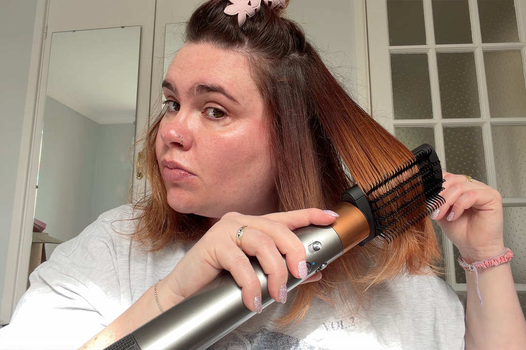 For the best results, dry and style your hair in smaller sections (Lucy Partington/The Independent)