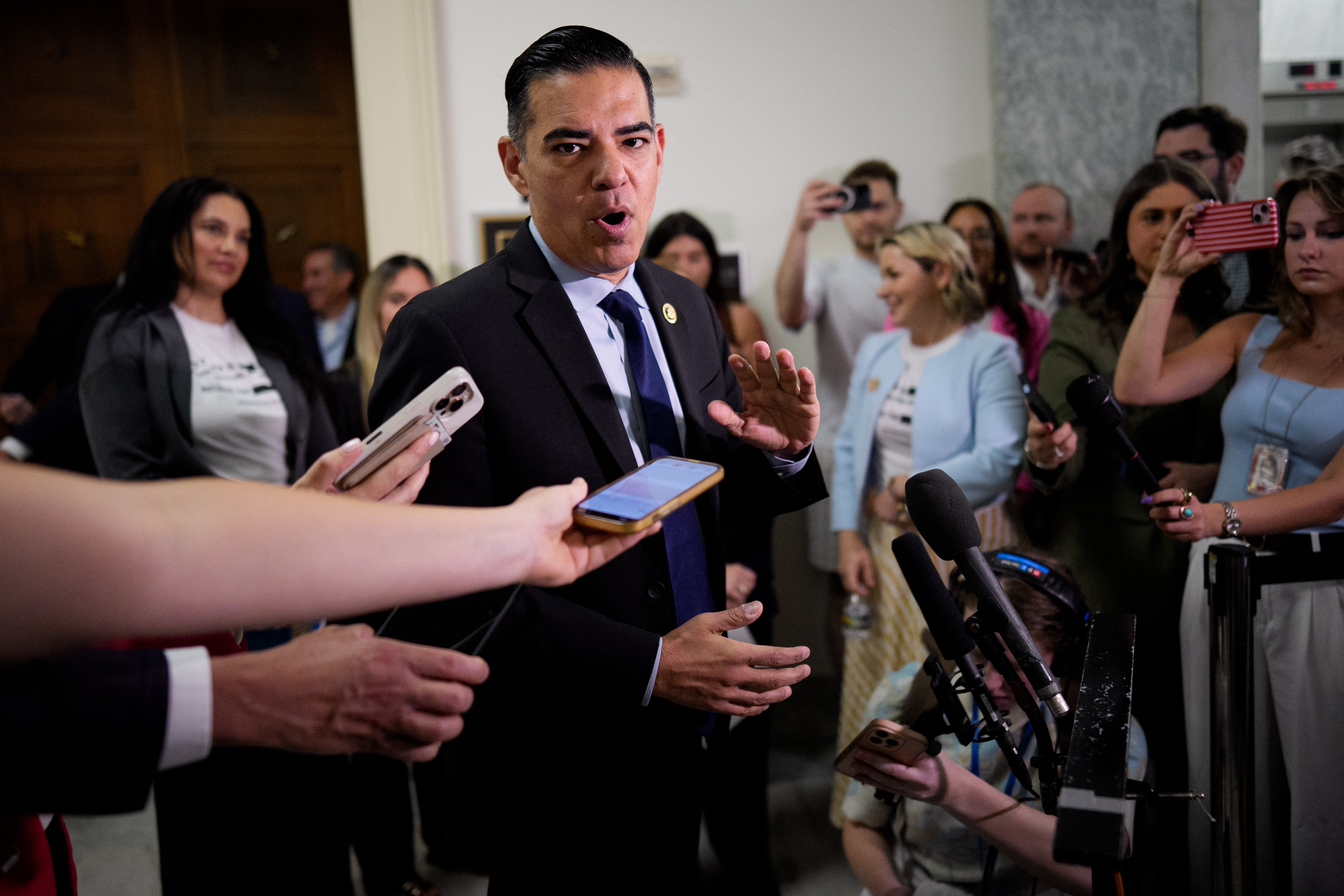Rep. Robert Garcia, the top Democrat on the House Oversight Committee, suggested Bondi has pinned the blame on the Justice Department’s chaotic rollout of the Epstein files on his successor Todd Blanche, Trump’s former personal attorney