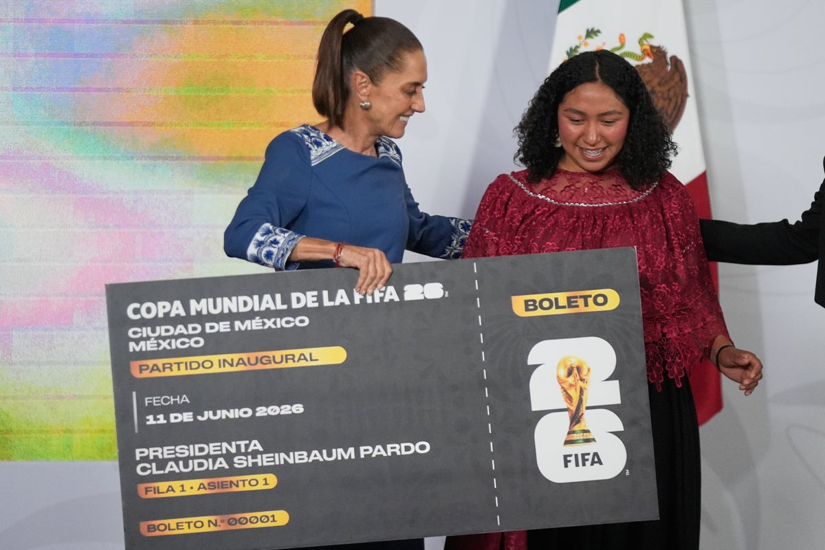 Mexico president Sheinbaum gifts her World Cup ticket to Indigenous athlete