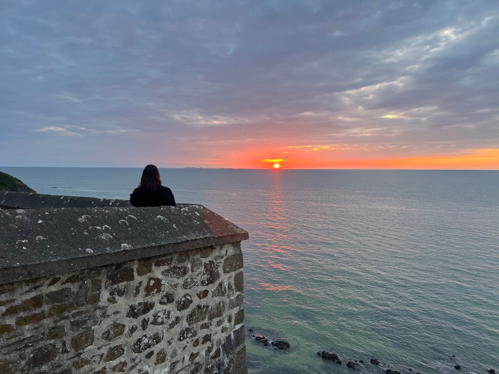 Sunset from Granville in Normandy
