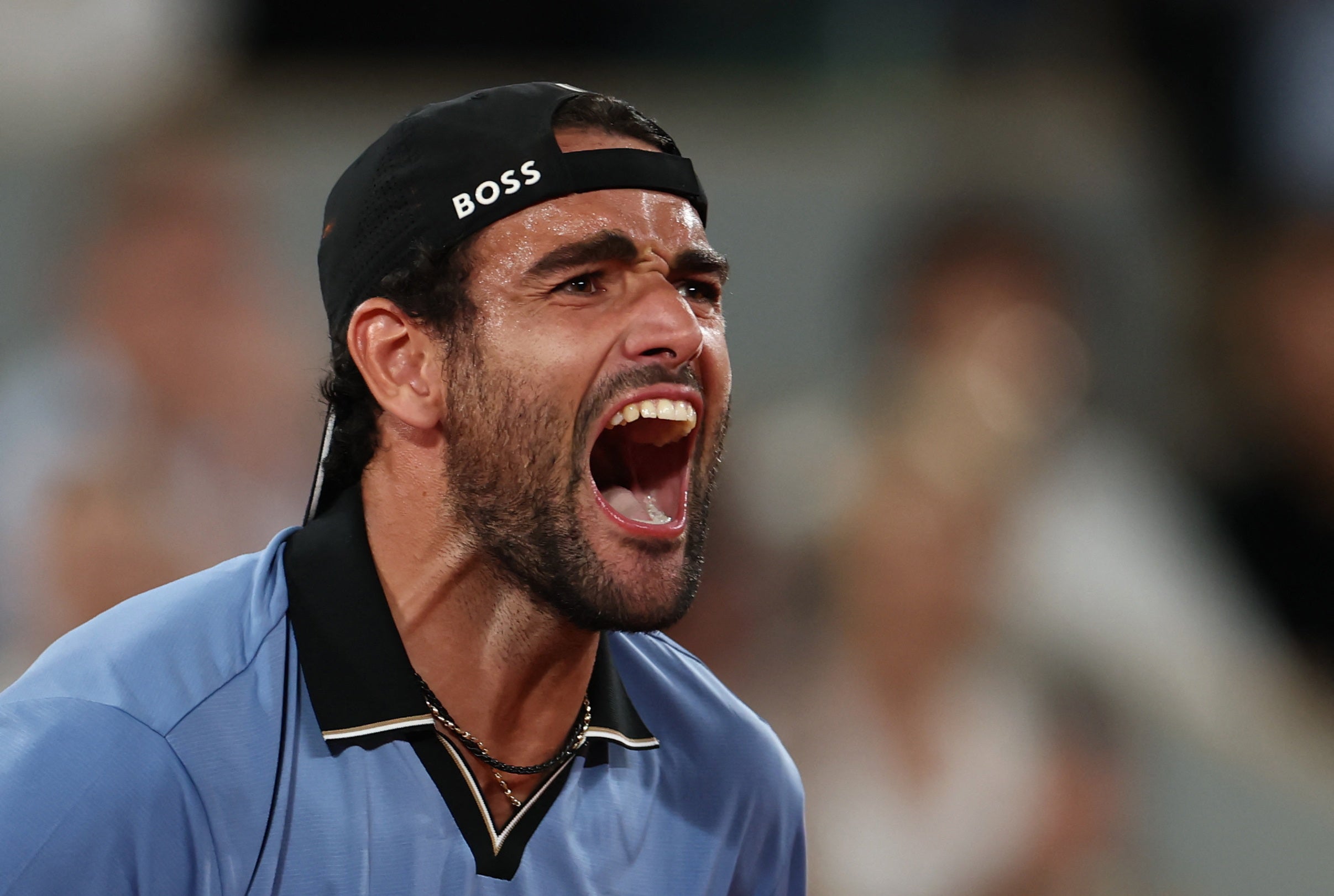 Matteo Berrettini is the only former grand slam finalist in the top half of the men’s draw (Reuters)