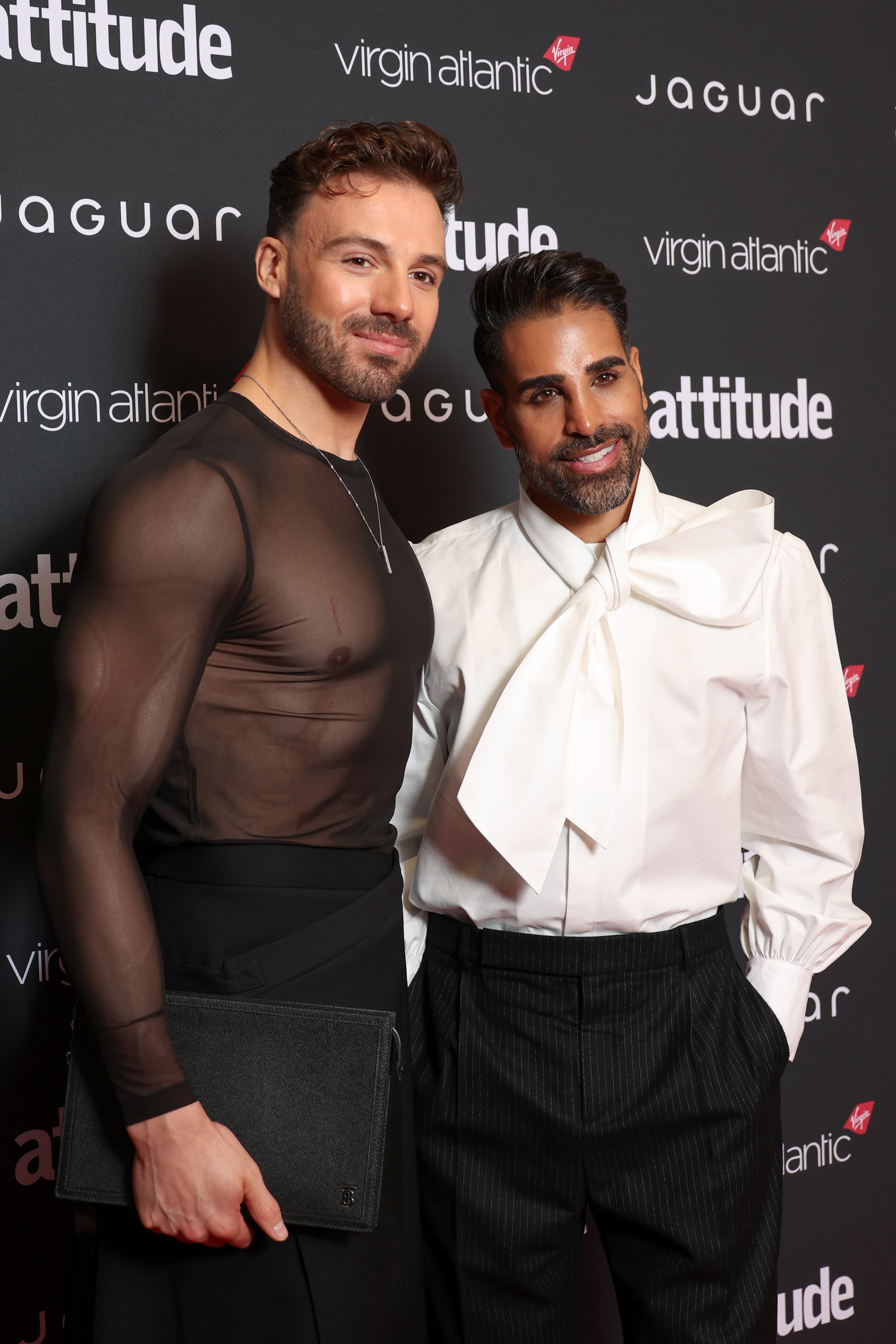 James Colebrook and Dr Ranj Singh attend the Attitude Awards 2025