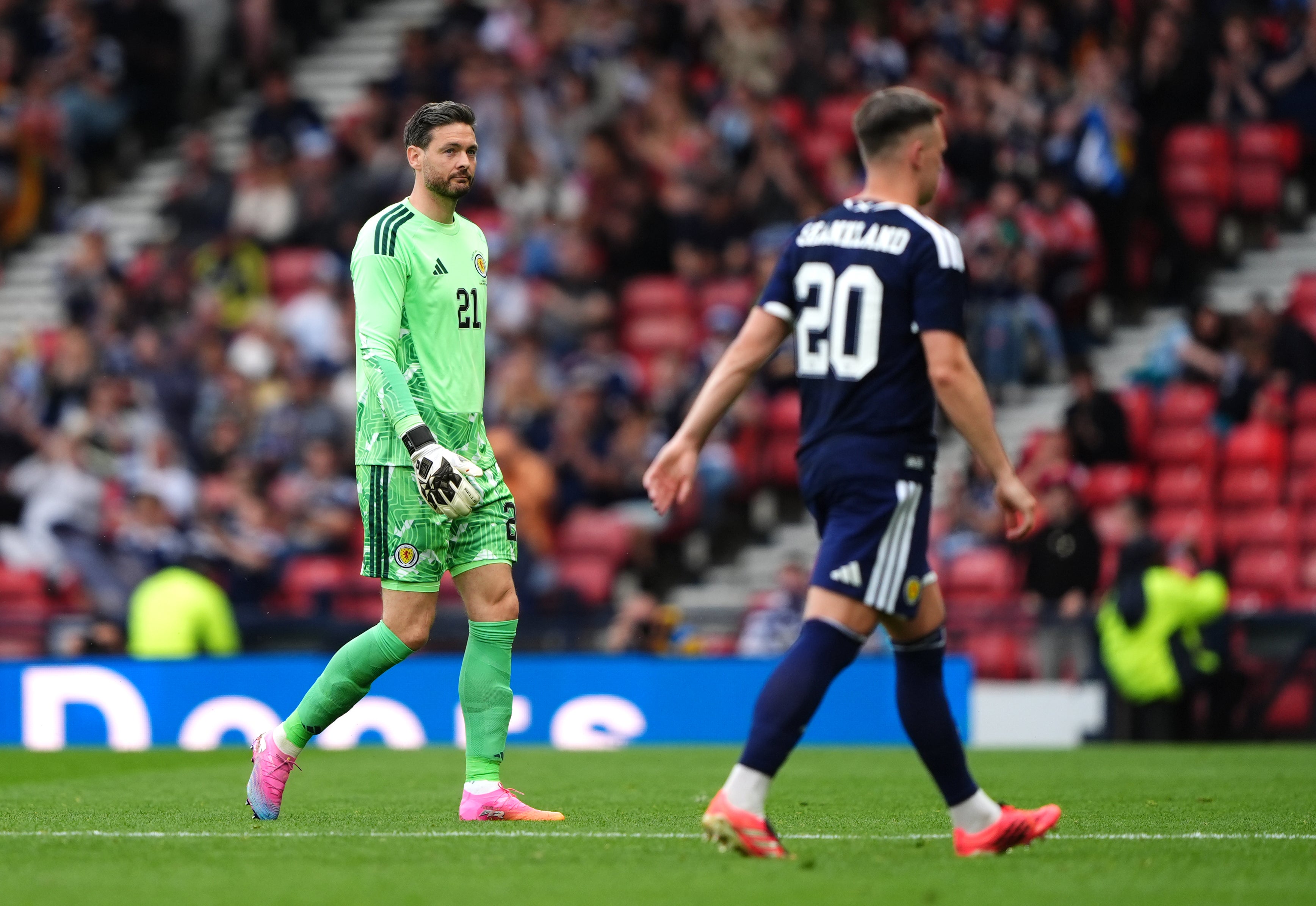 Craig Gordon started in goal after a run of injuries