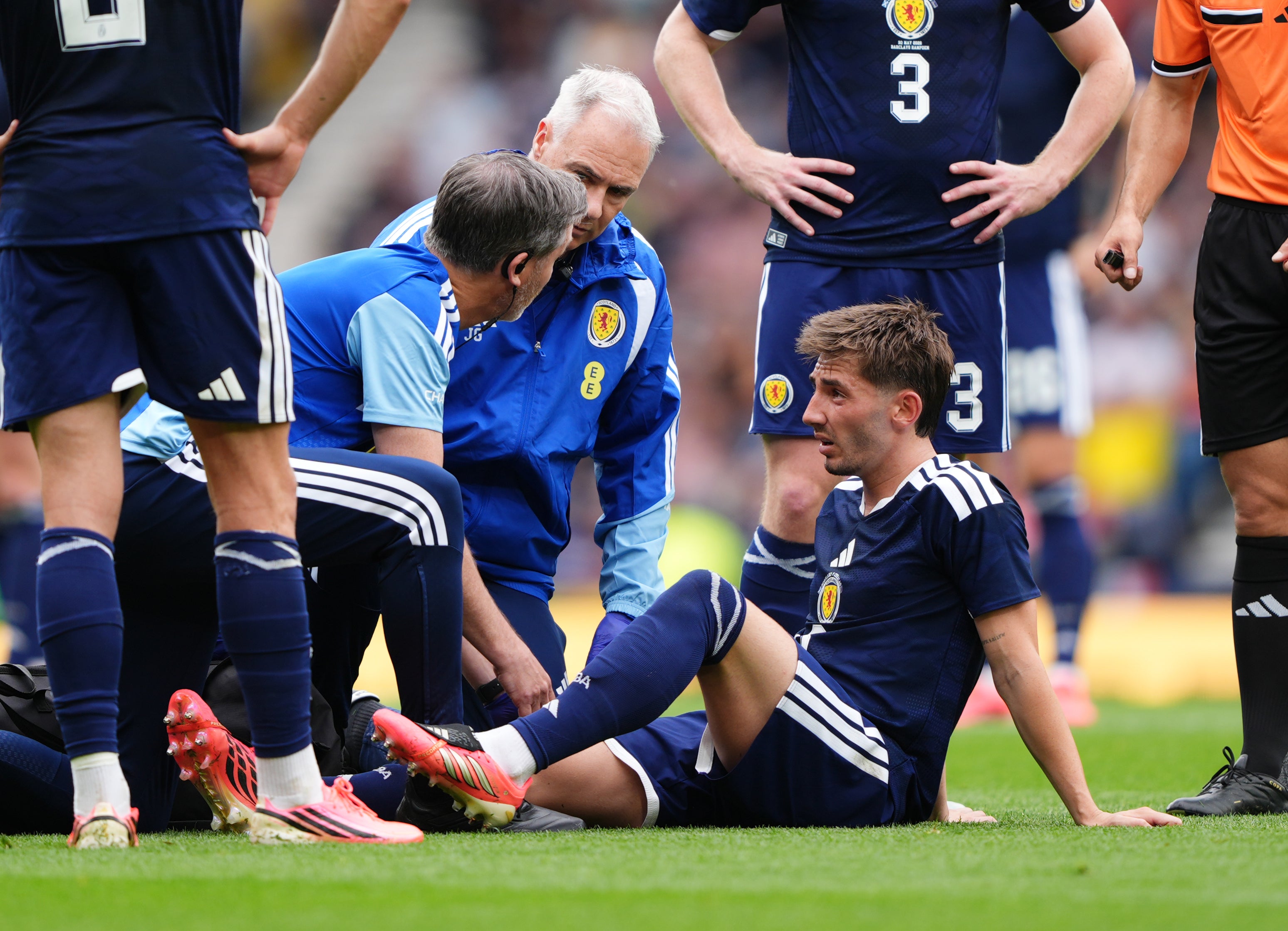 Billy Gilmour gave Scotland a World Cup injury scare