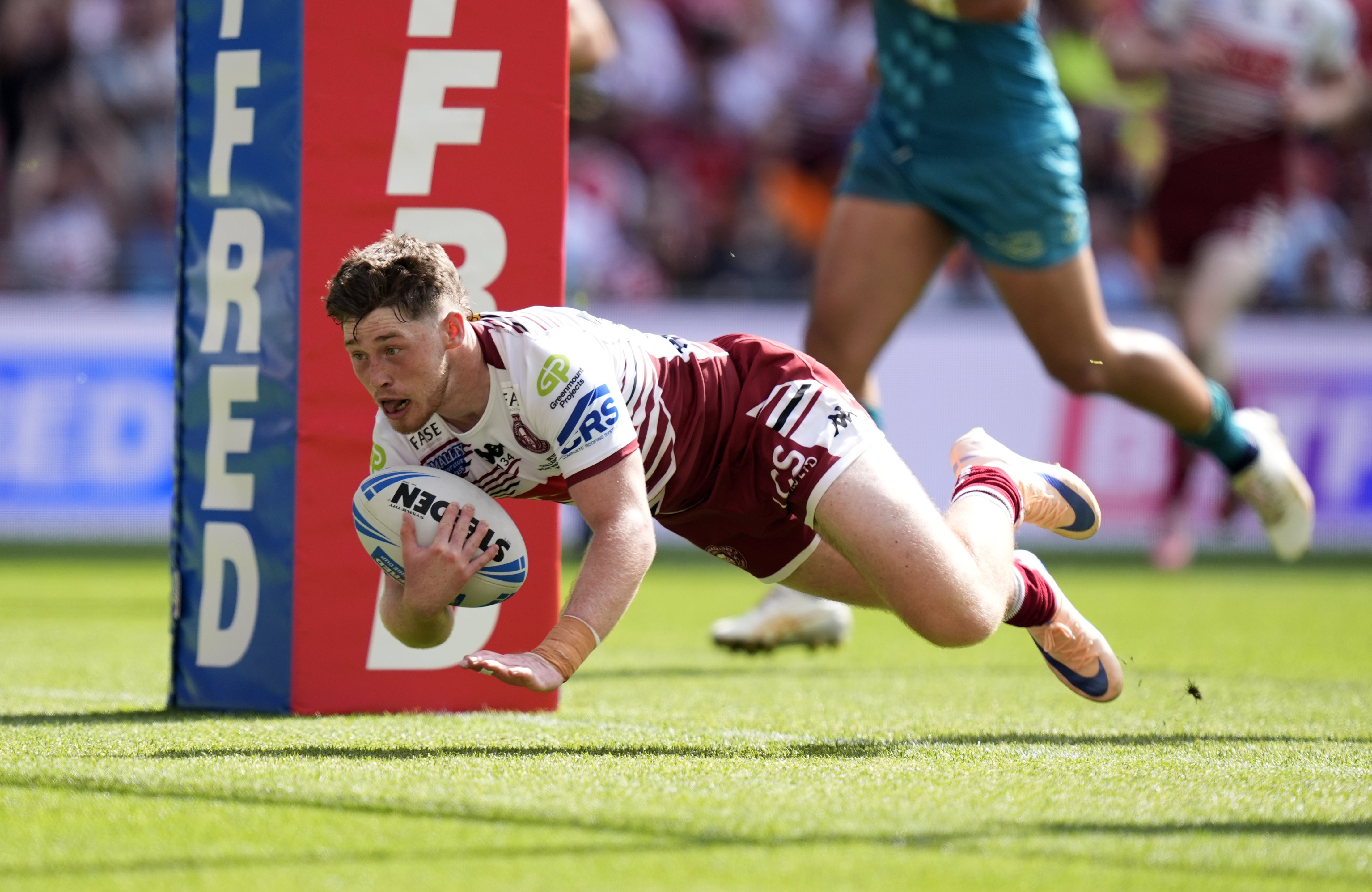 Jack Farrimond scored Wigan’s opening two tries (Andrew Matthews/PA)