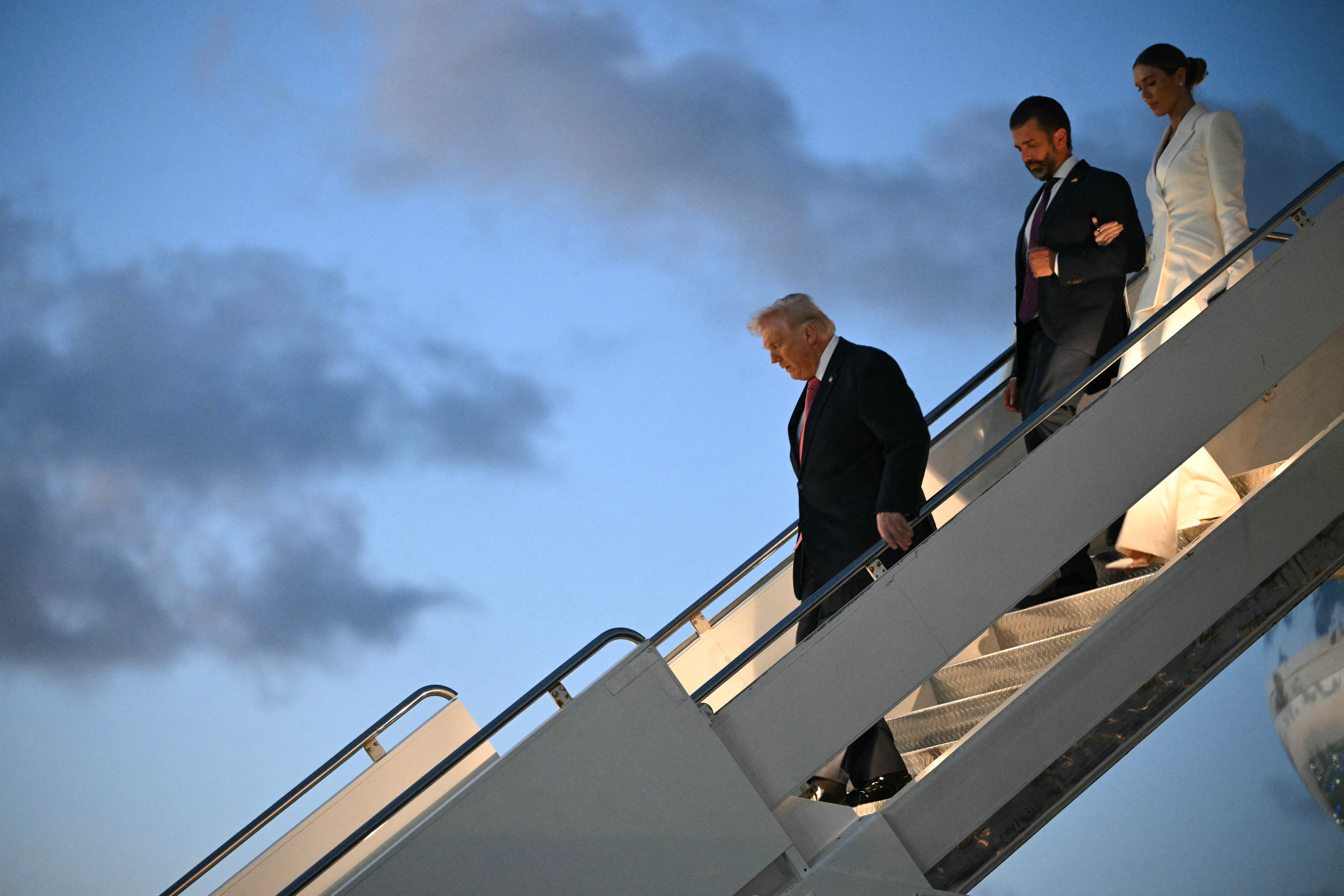 The president was forced to miss his eldest son’s wedding because of the Iran war, he said