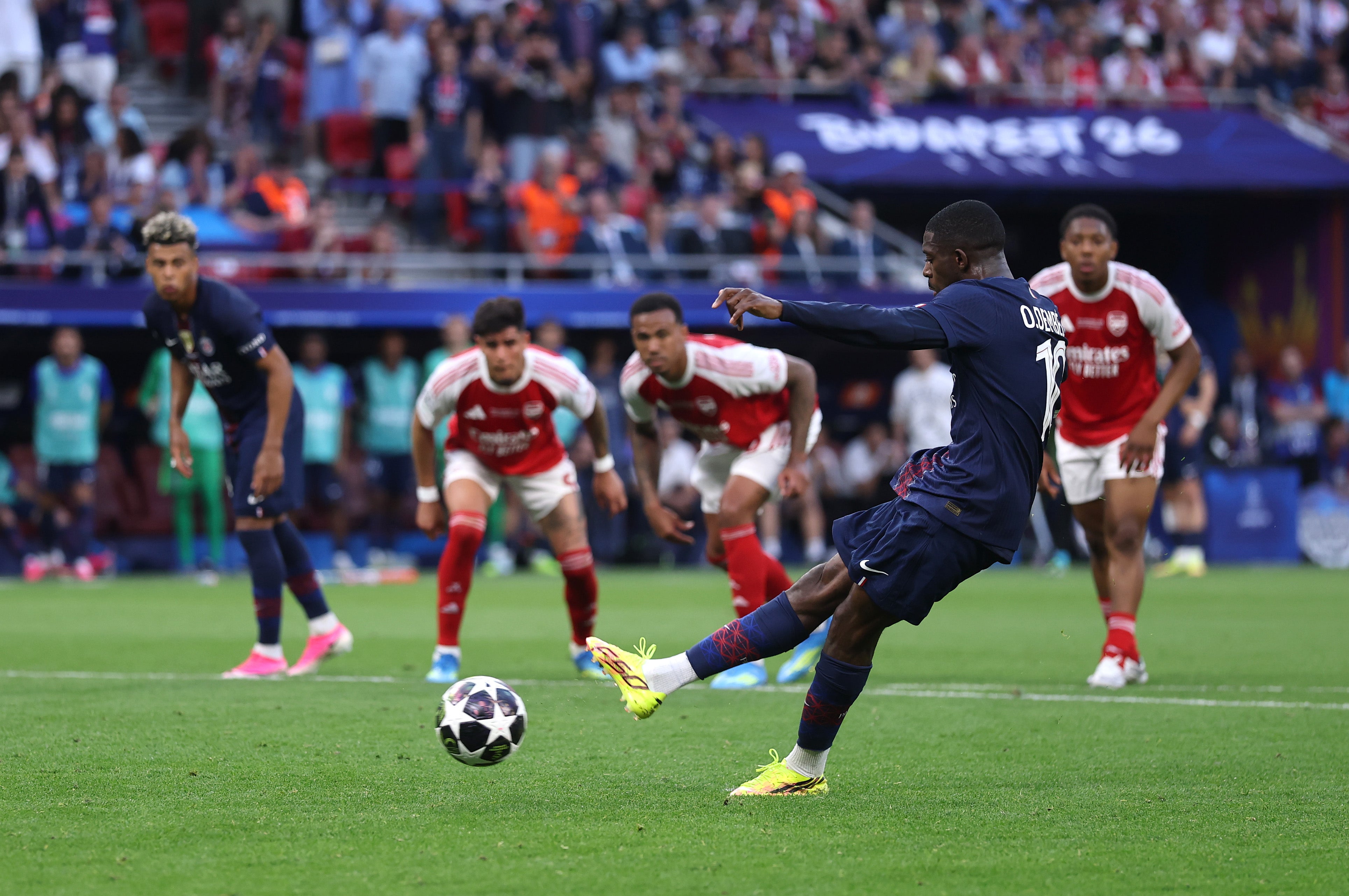 Ousmane Dembele made no mistake from the penalty spot