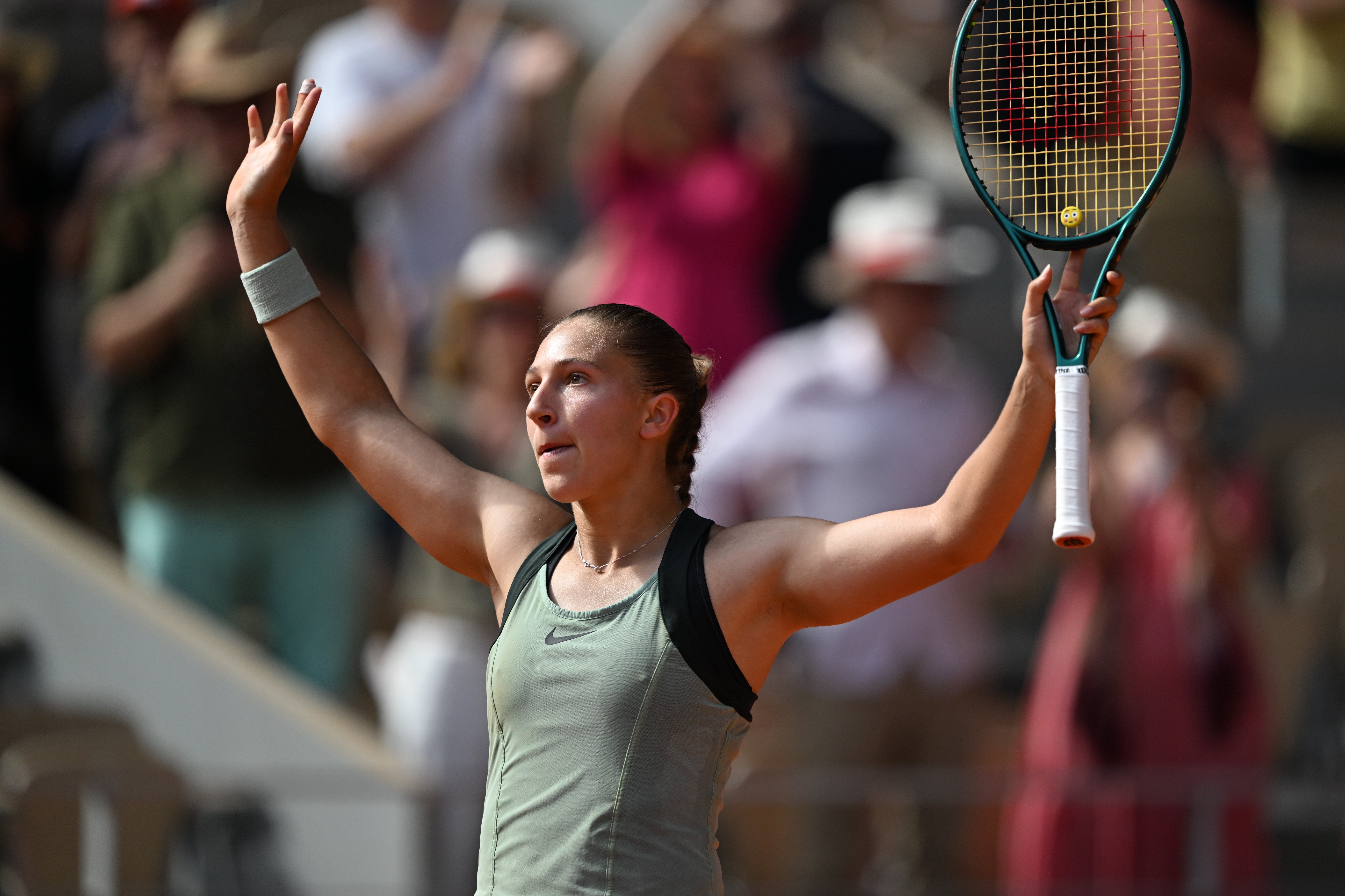 Diane Parry gave France something to cheer (Emma Da Silva/AP)