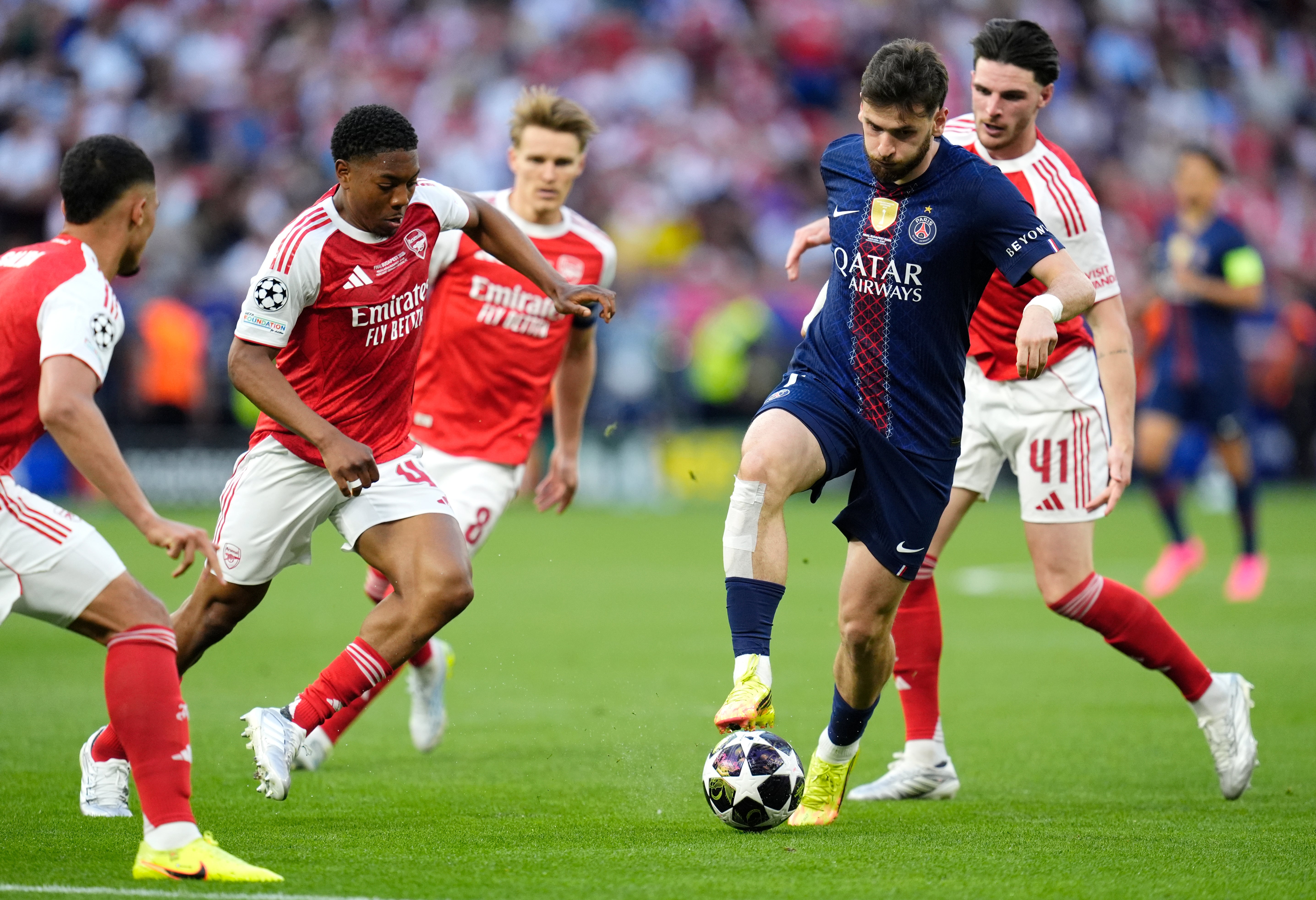 PSG's blistering attackers were nullified by Arsenal's solid defence