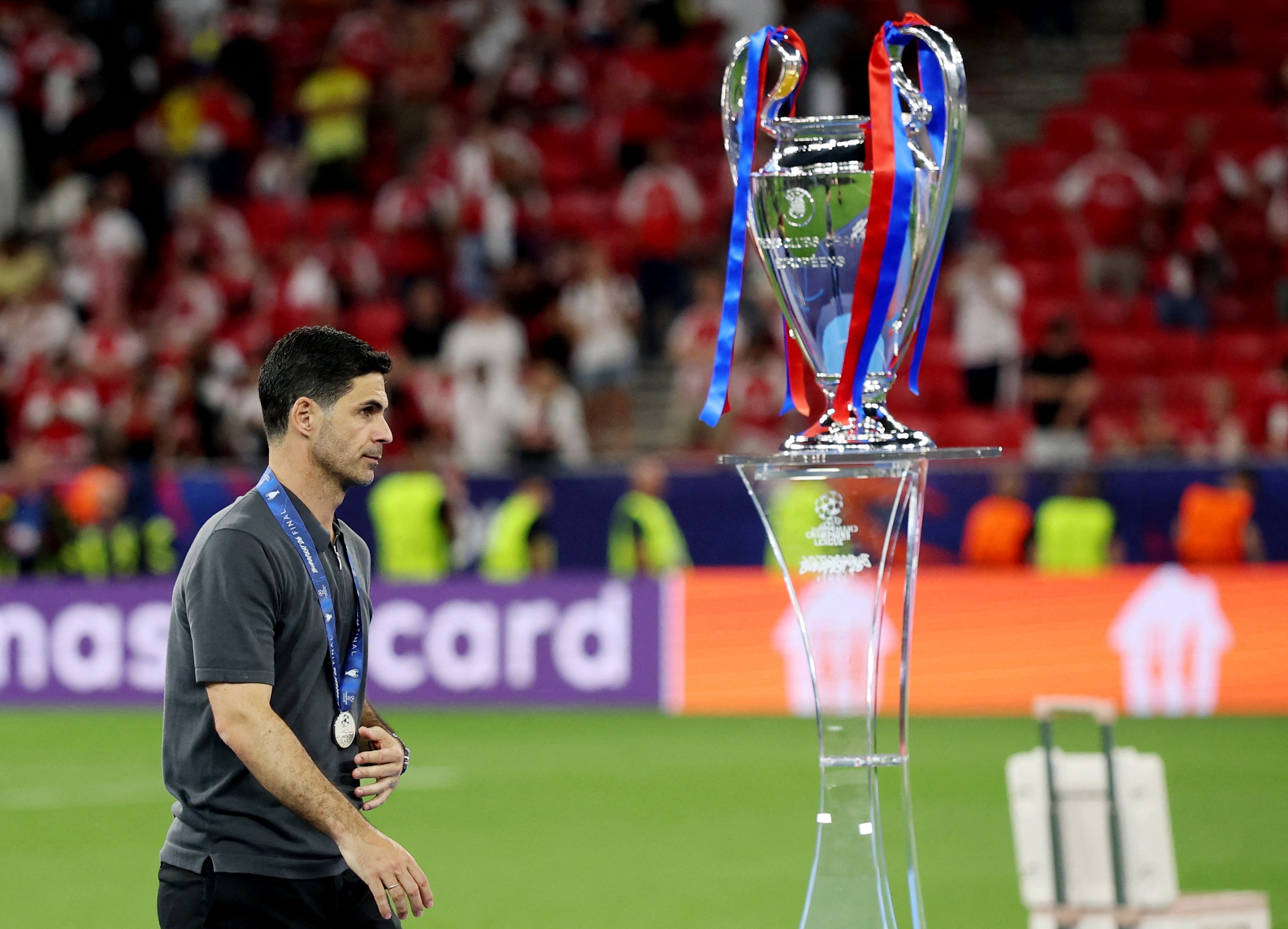 Mikel Arteta and co fell agonisingly short of Champions League glory