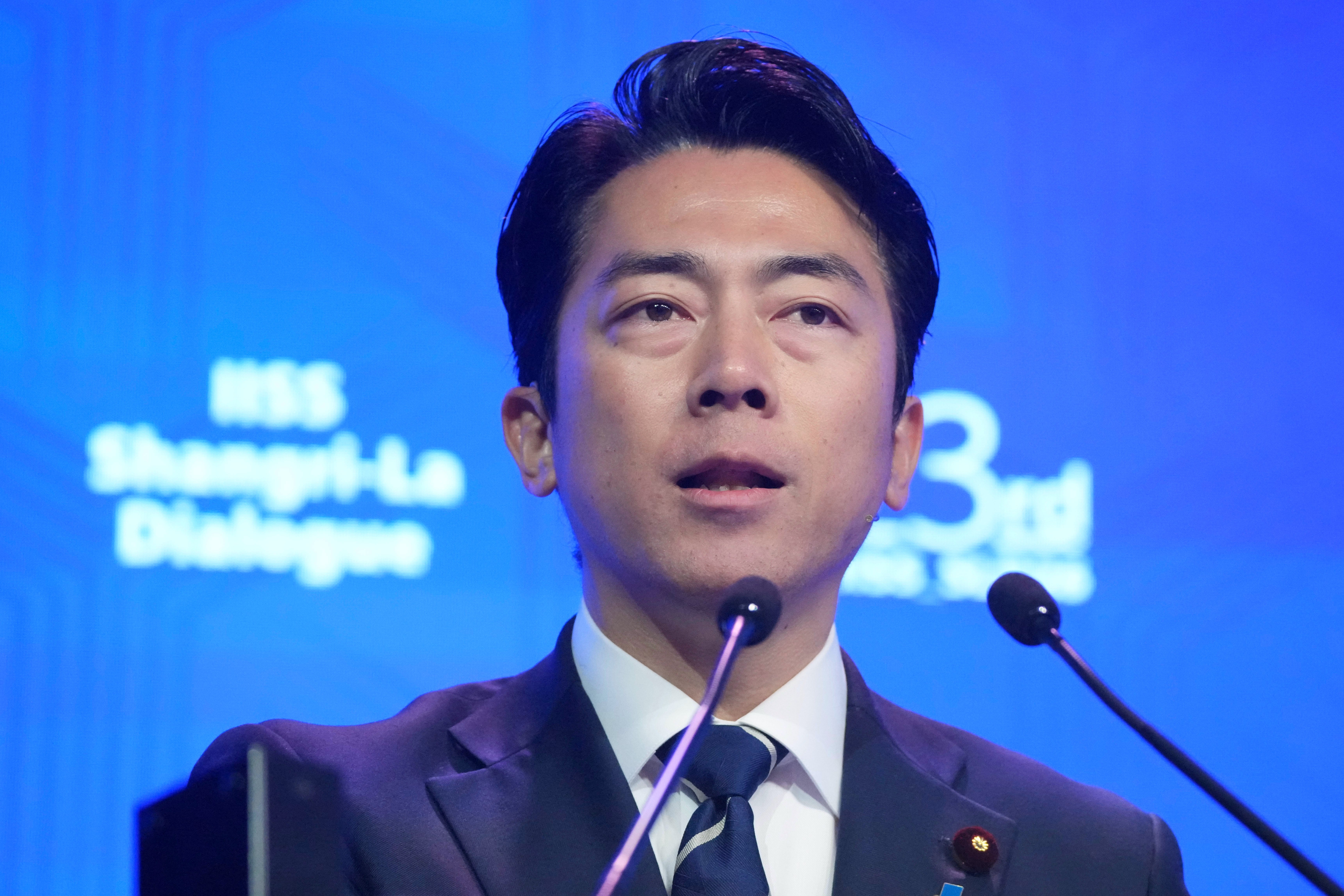 Shinjiro Koizumi says Japan will continue strengthening its military capabilities ‘with a high degree of transparency’