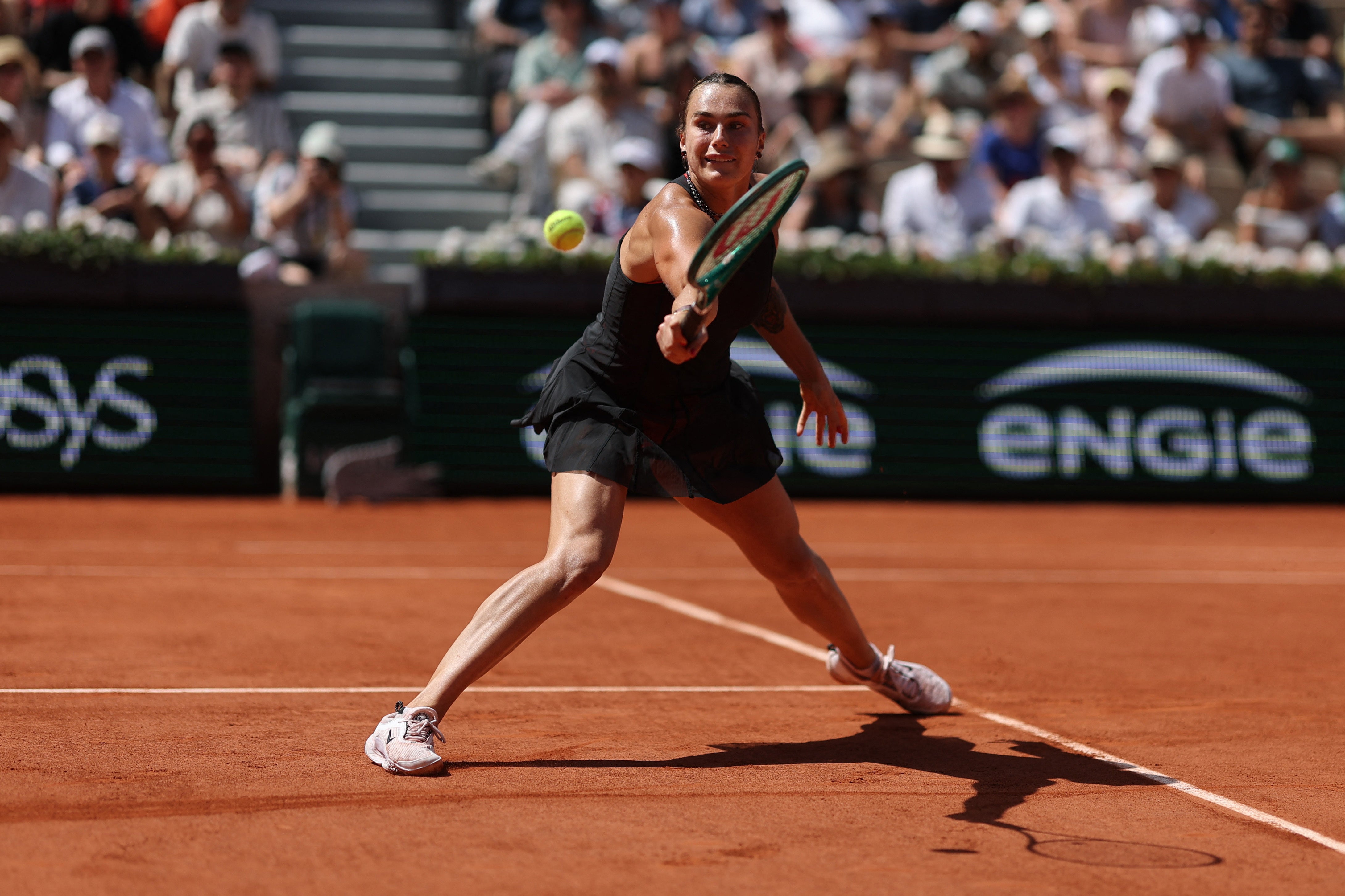 Aryna Sabalenka will play Naomi Osaka in the final session on Monday (Reuters)
