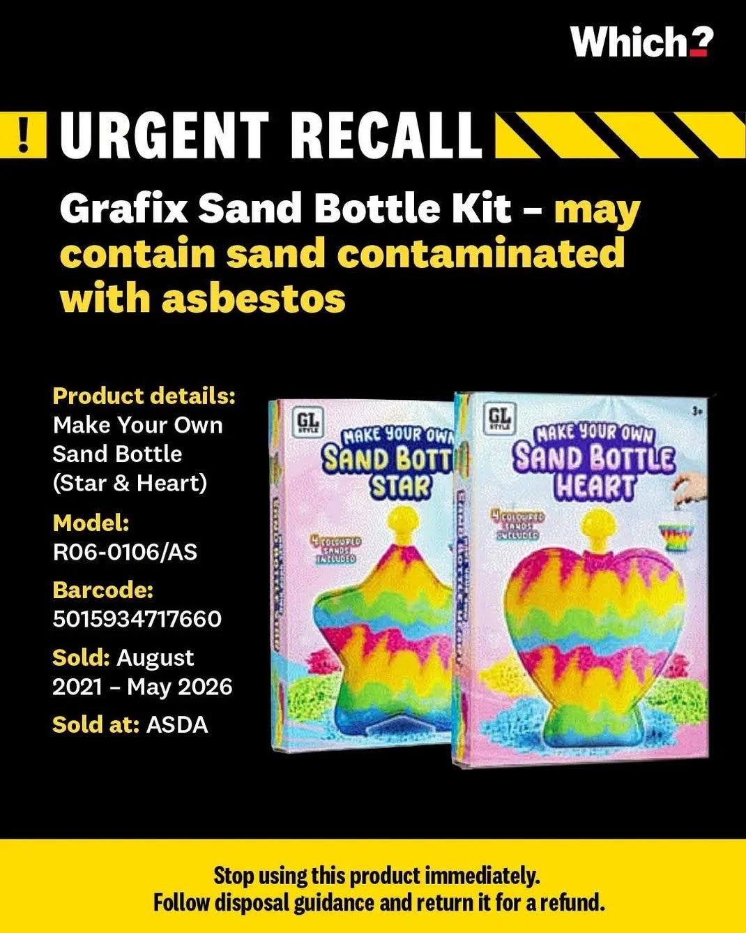 The GL Style Sand Bottle Art Heart or Stars set has been removed from sale