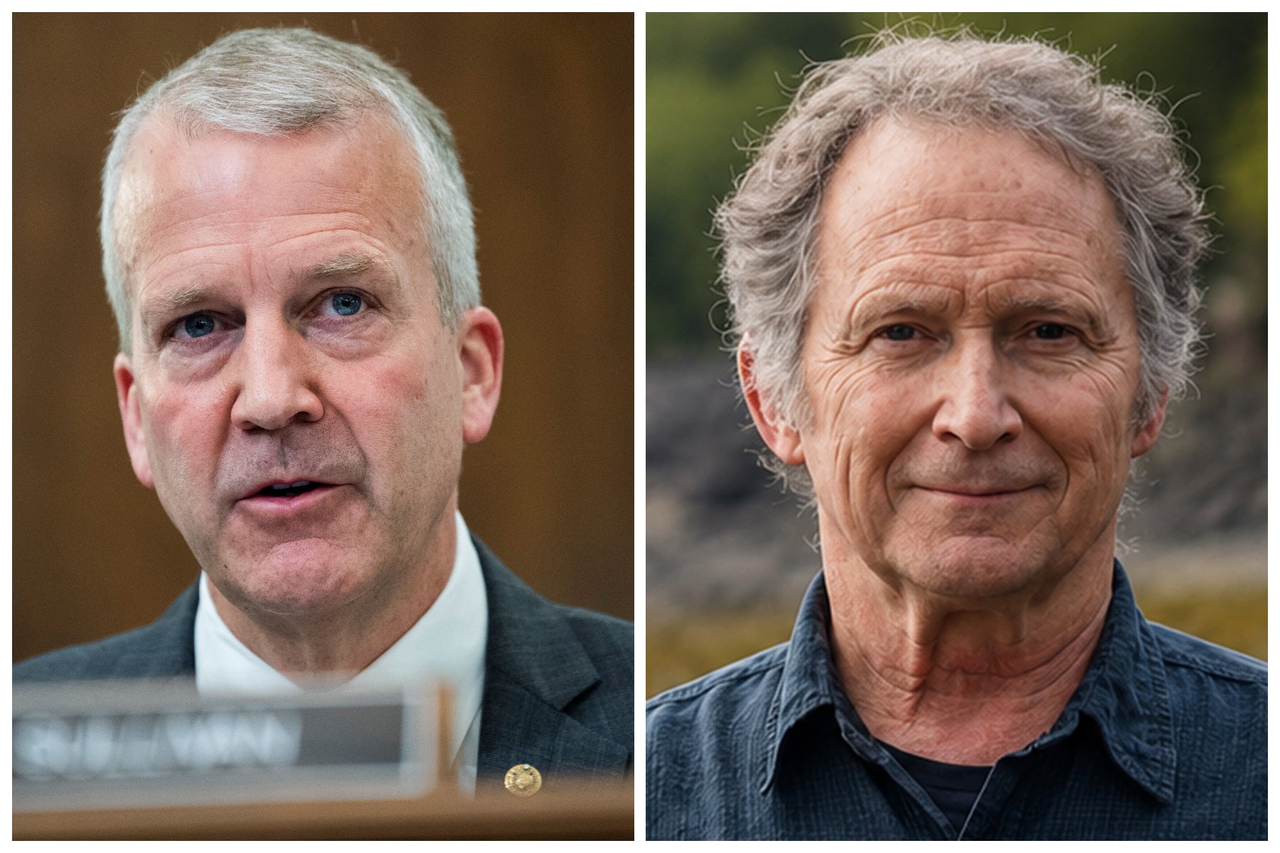 Senator Dan S. Sullivan (pictured left) will face off against his opponent Dan J. Sullivan (pictured right) come November