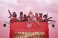 Arsenal parade sees 75 rescued from heights and 16 arrests