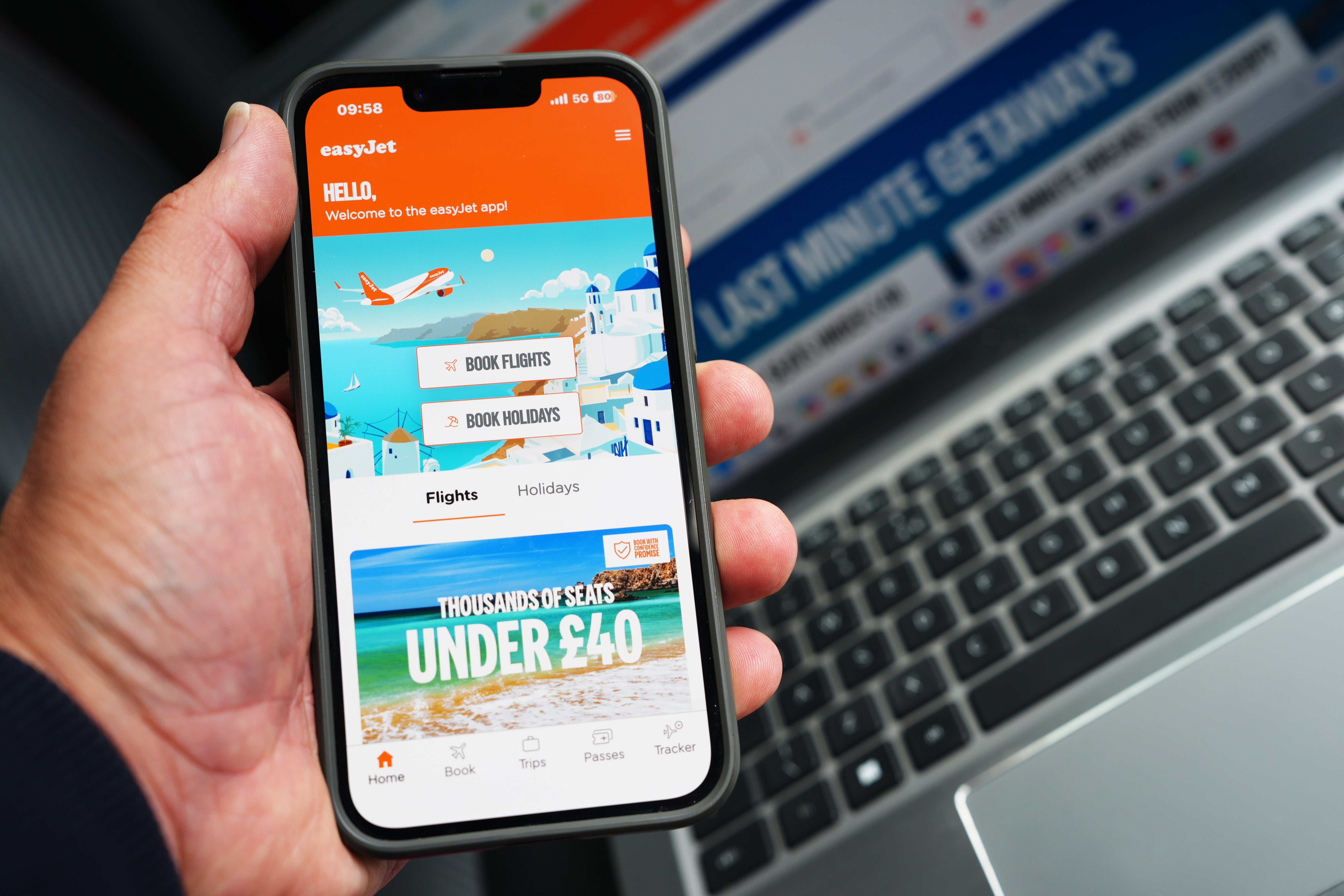 EasyJet said it remained focused on its medium-term target to deliver more than £1 billion in pre-tax profits (Jonathan Brady/PA)
