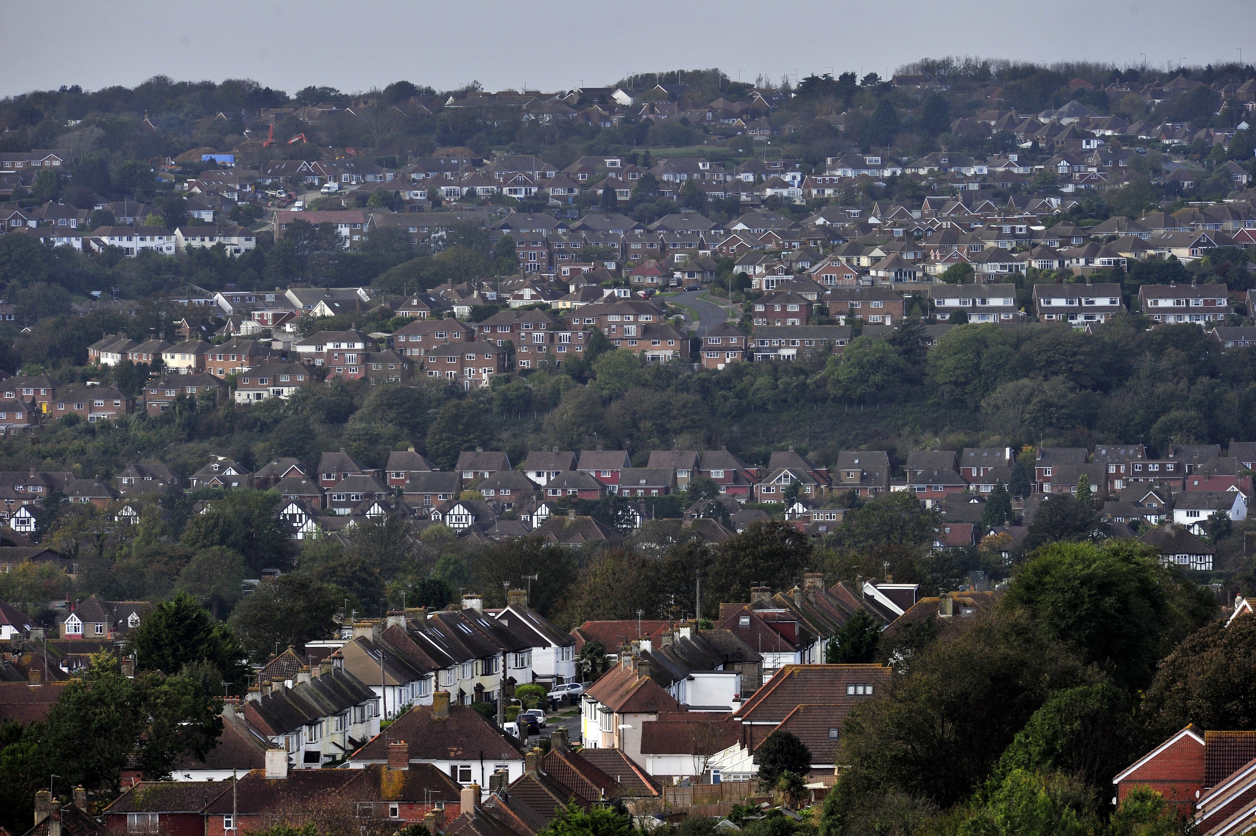 Houses in Hollingdean, Brighton (AFP/Getty)