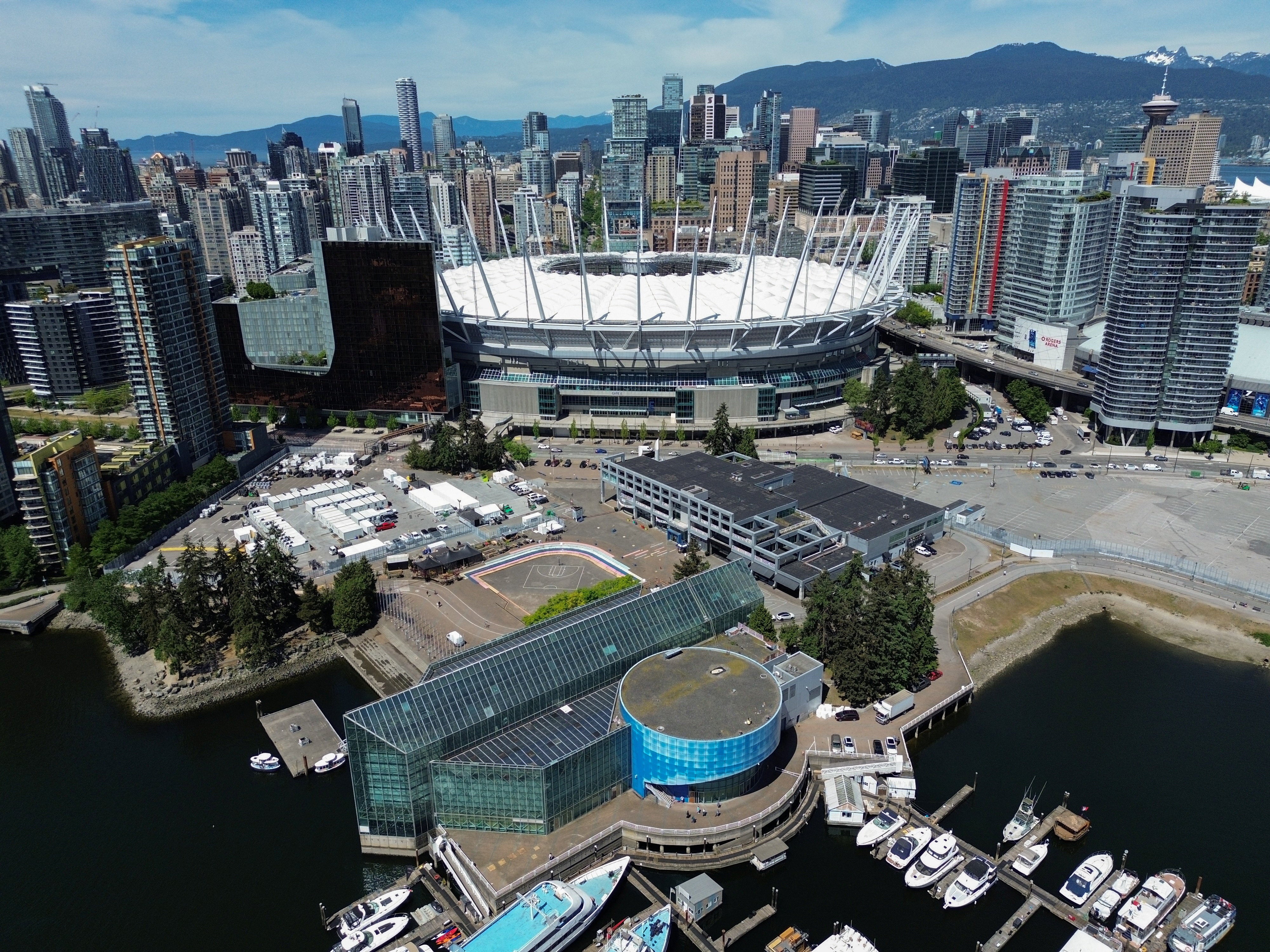 BC Place is in the heart of Vancouver