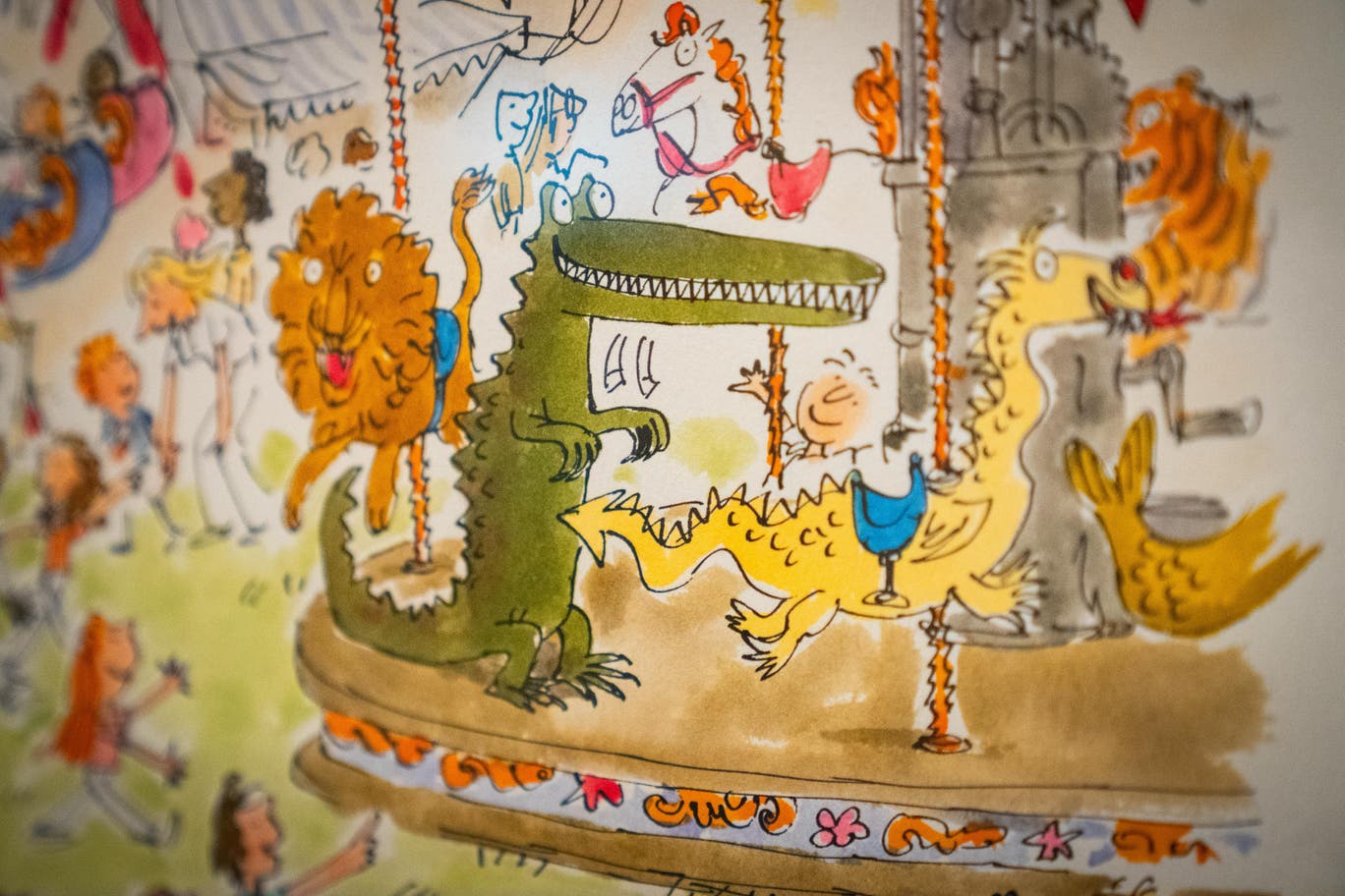 The scratchy, inky anarchy of Quentin Blake’s unmistakable illustrations