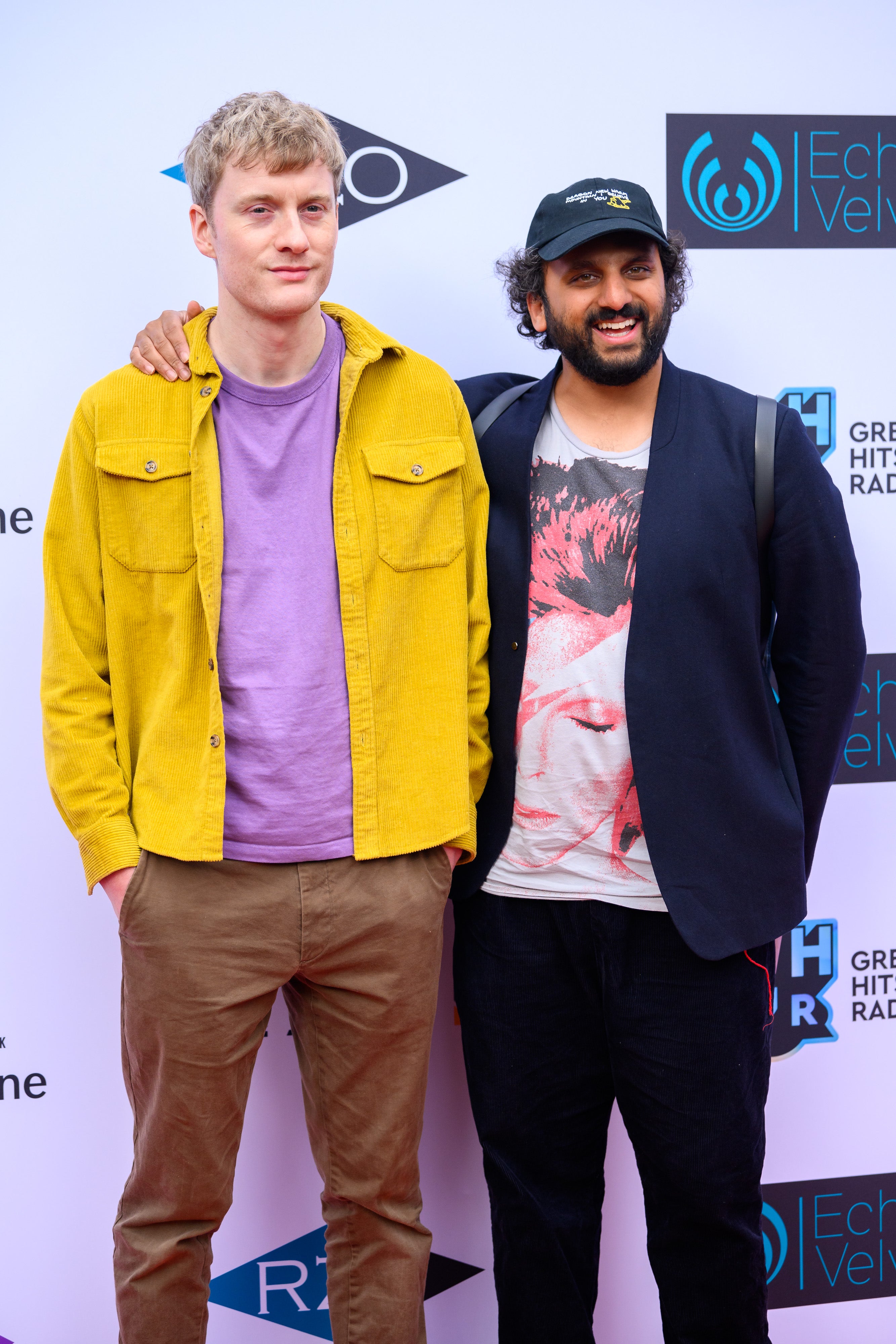 James Acaster and Nish Kumar pictured together in 2023
