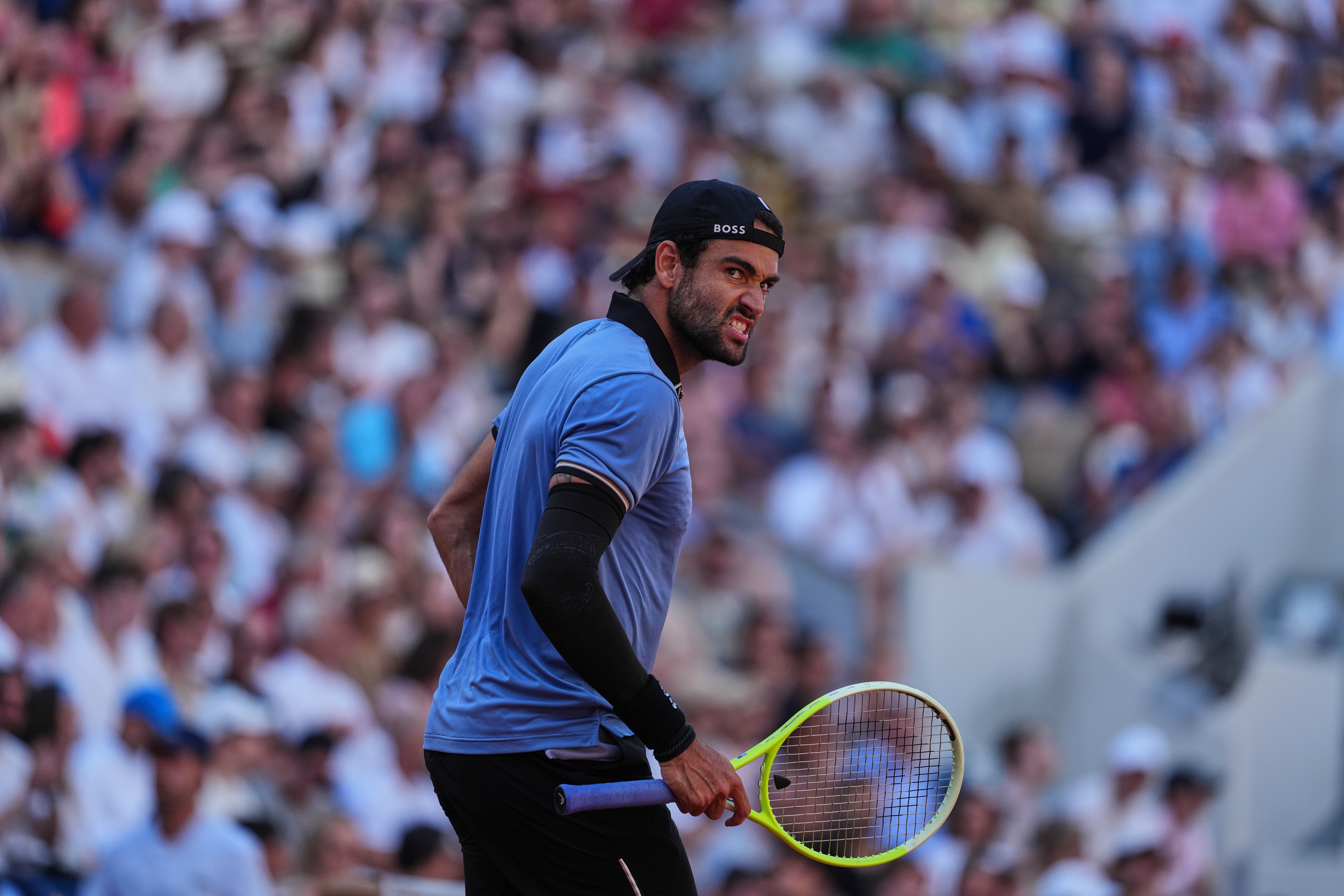 Matteo Berrettini is through to the quarter-finals (Thibault Camus/AP)