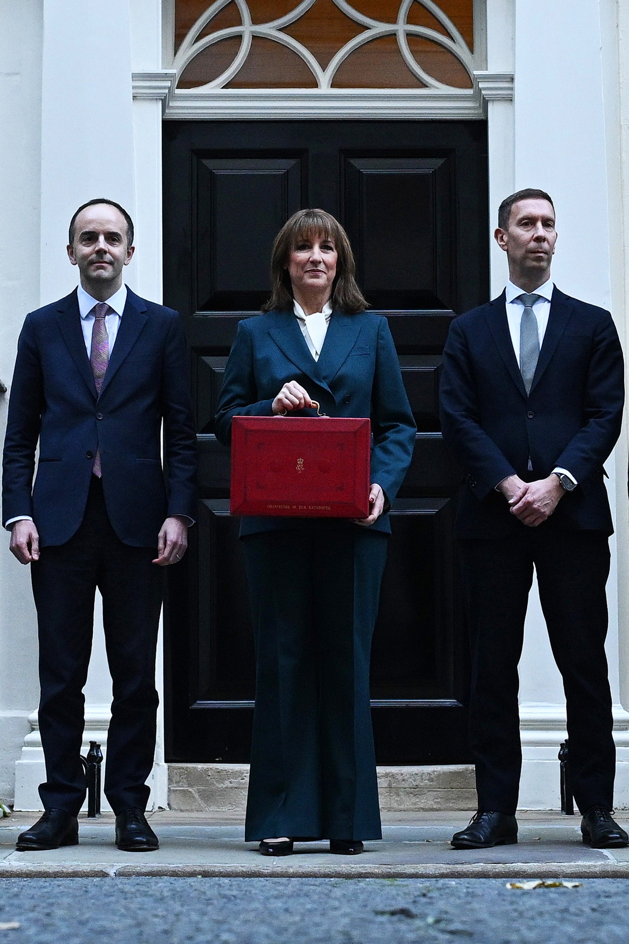 Financial Secretary to the Treasury, Lord Livermore (R) with Rachel Reeves (middle) and James Murray (L)