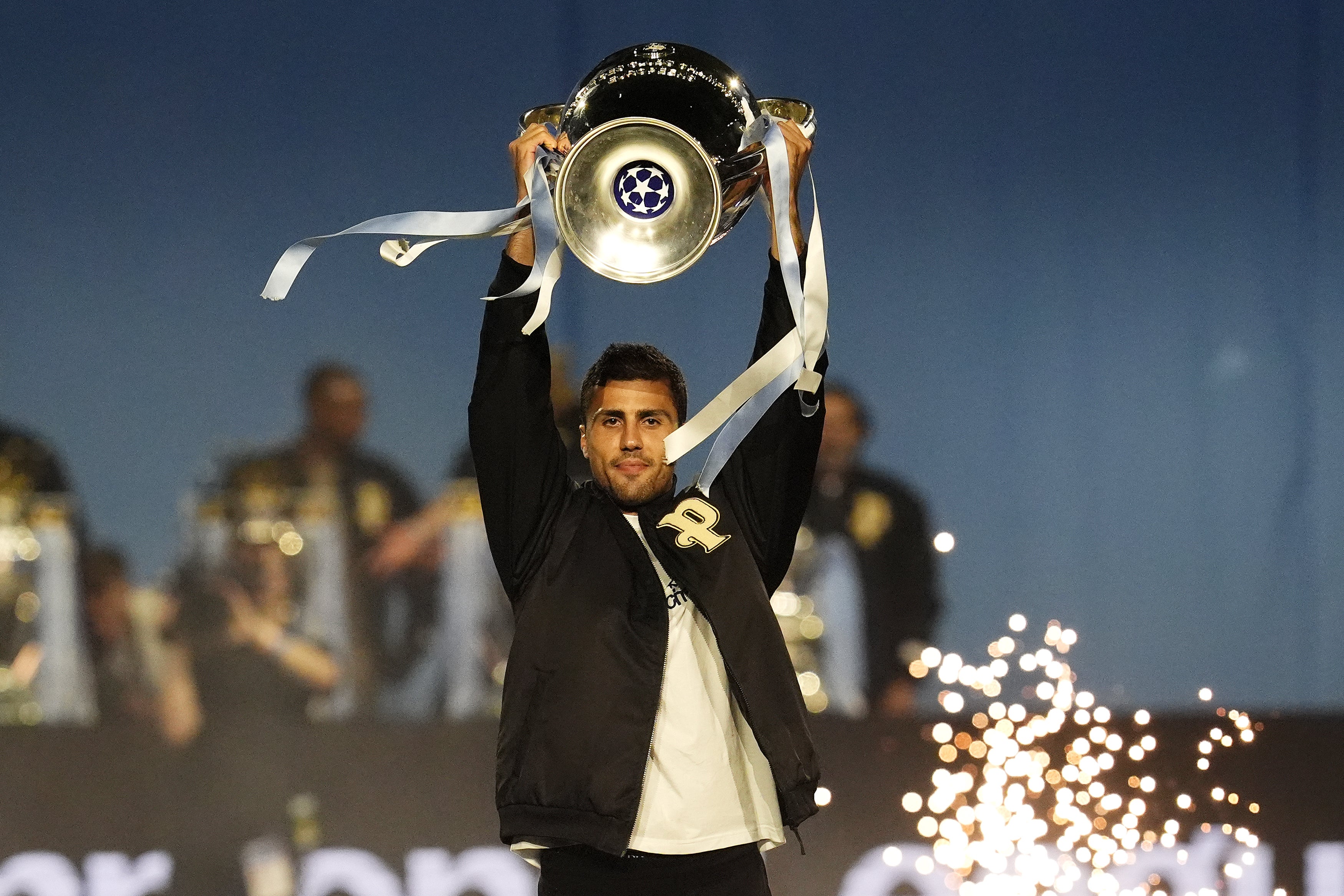 Rodri has won a number of trophies at Manchester City (Nick Potts/PA)