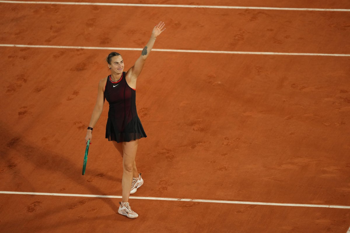 Aryna Sabalenka hopes for more women&rsquo;s matches in French Open night session