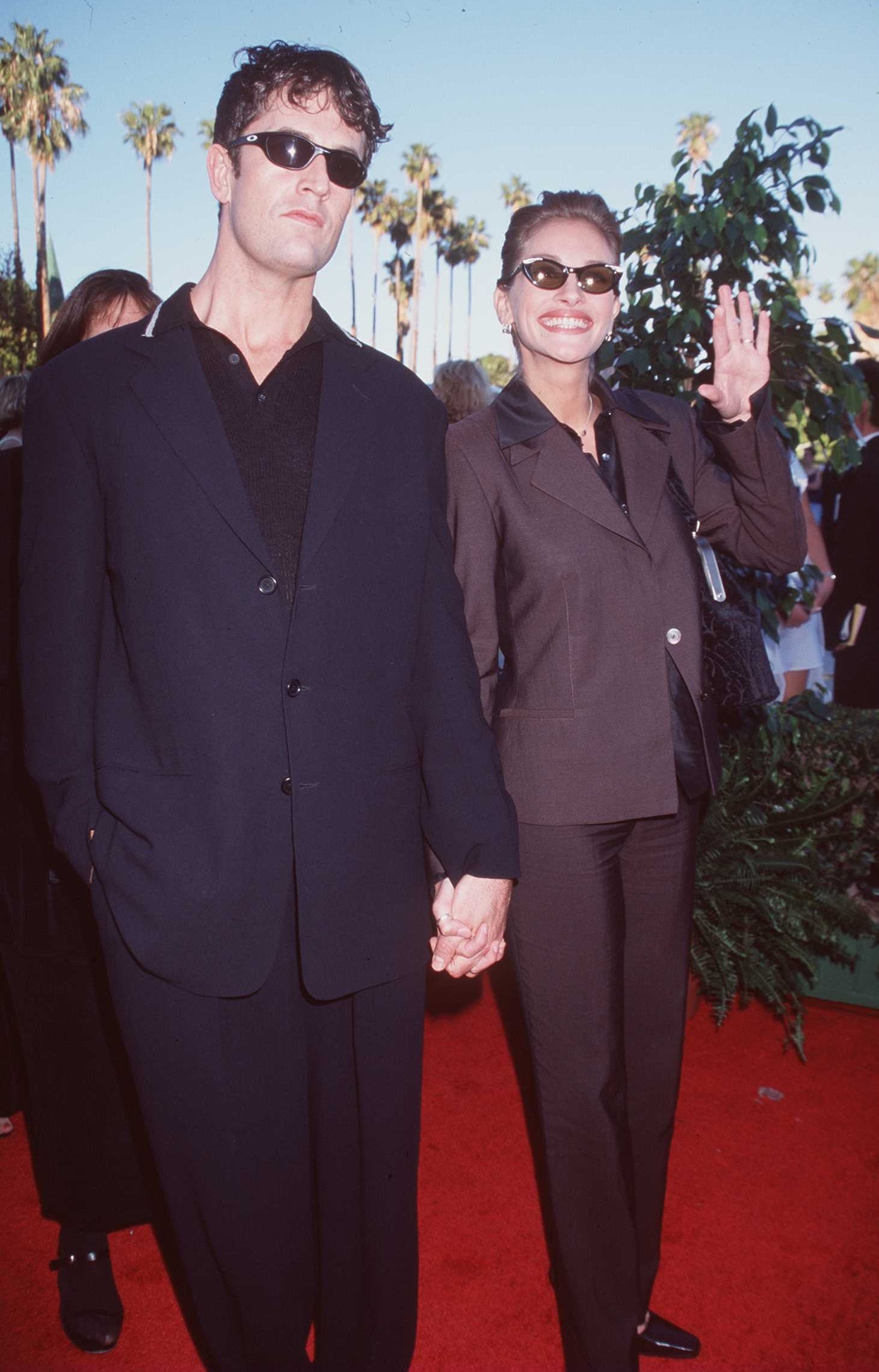 Rupert Everett with his 'My Best Friend's Wedding' co-star Julia Roberts in 1998 (Getty Images)