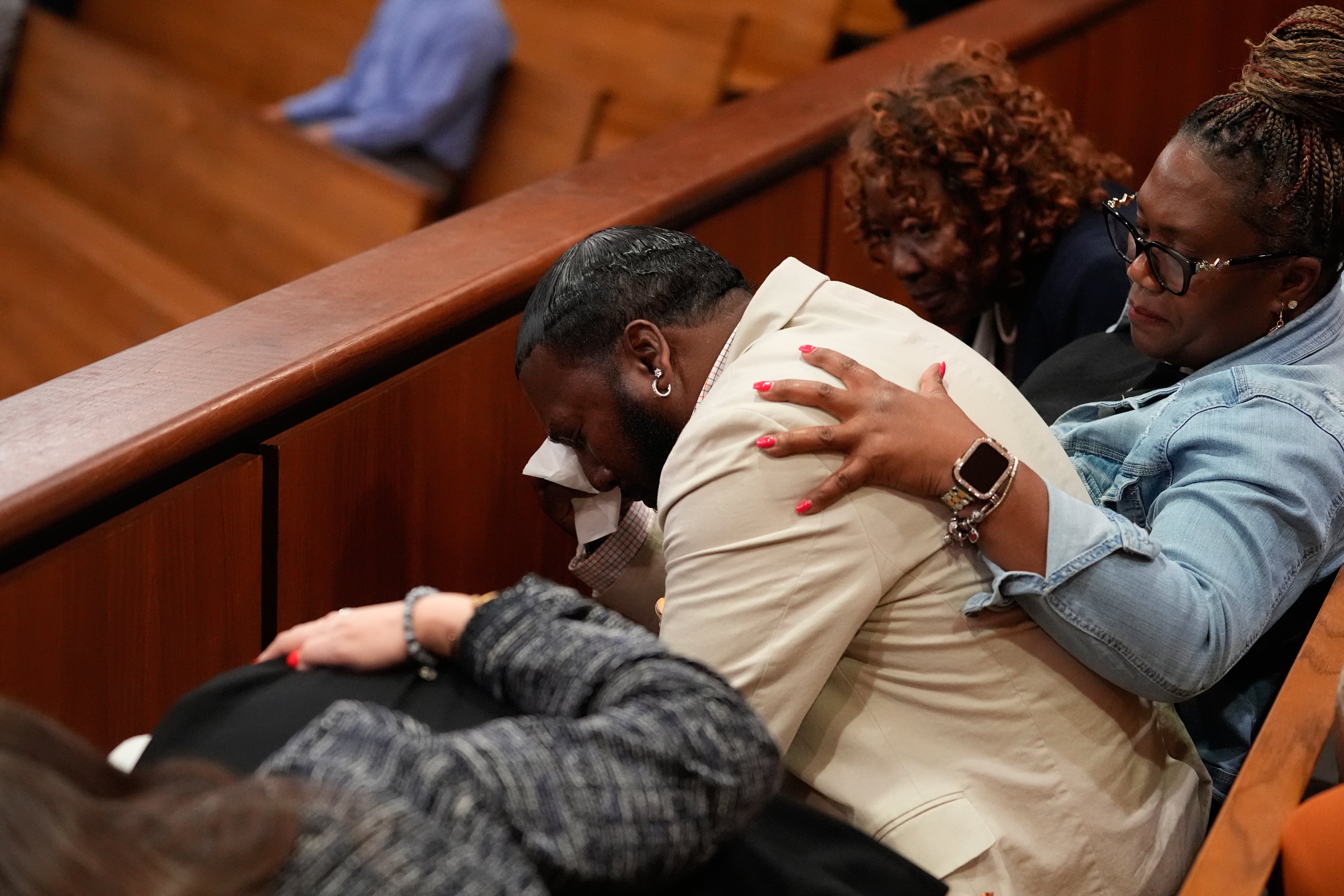 After the verdict was read, sobs and cries of distress could be heard coming from Carmack-Belton’s family seated in the gallery