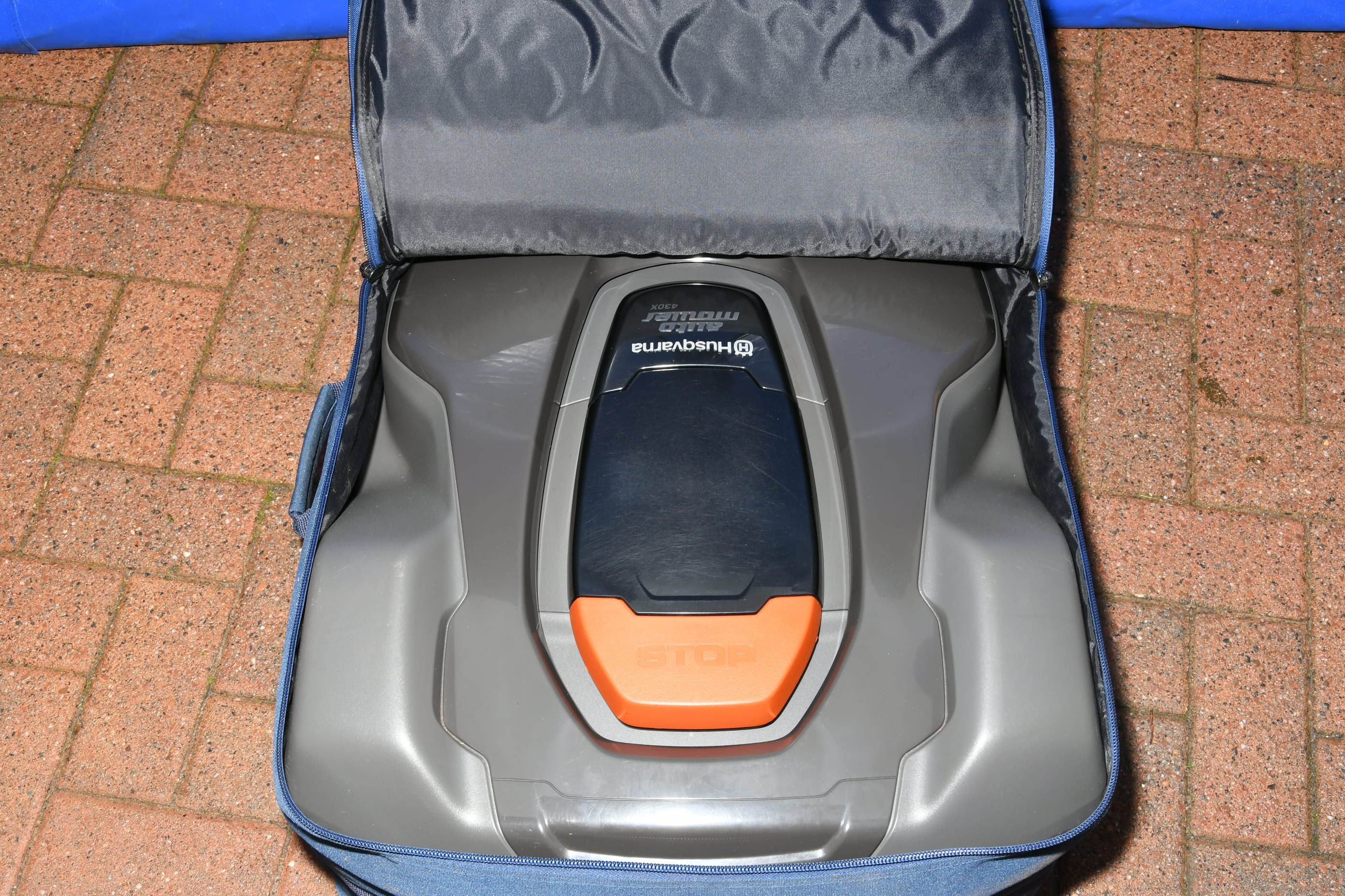 The robotic mower, which cost £,3070, bought by Mr Murrell. (PA)